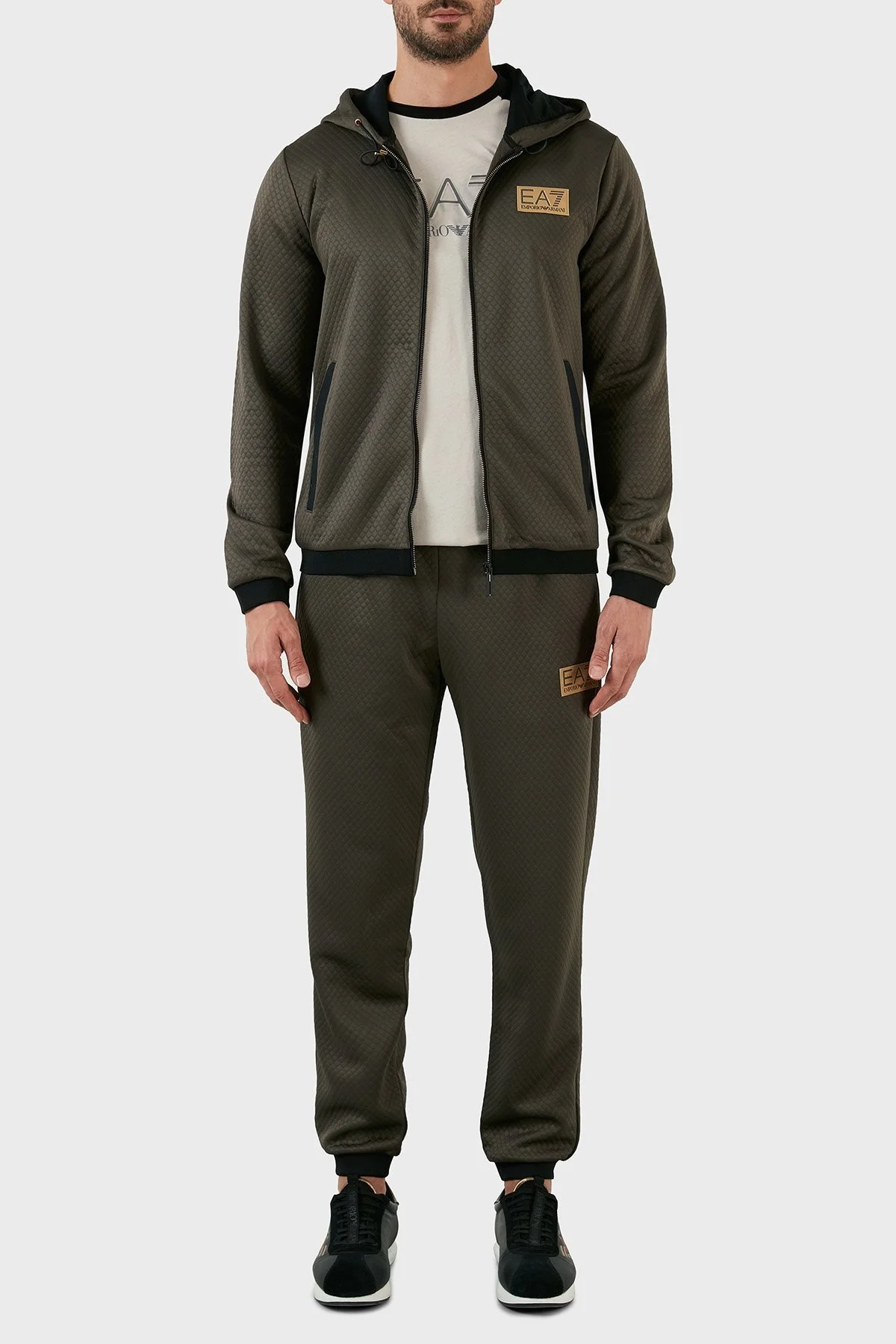 EA7 Regular Fit Jogger Spor Erkek Pantolon 6LPP71 PJHXZ 1866 HAKİ - 1