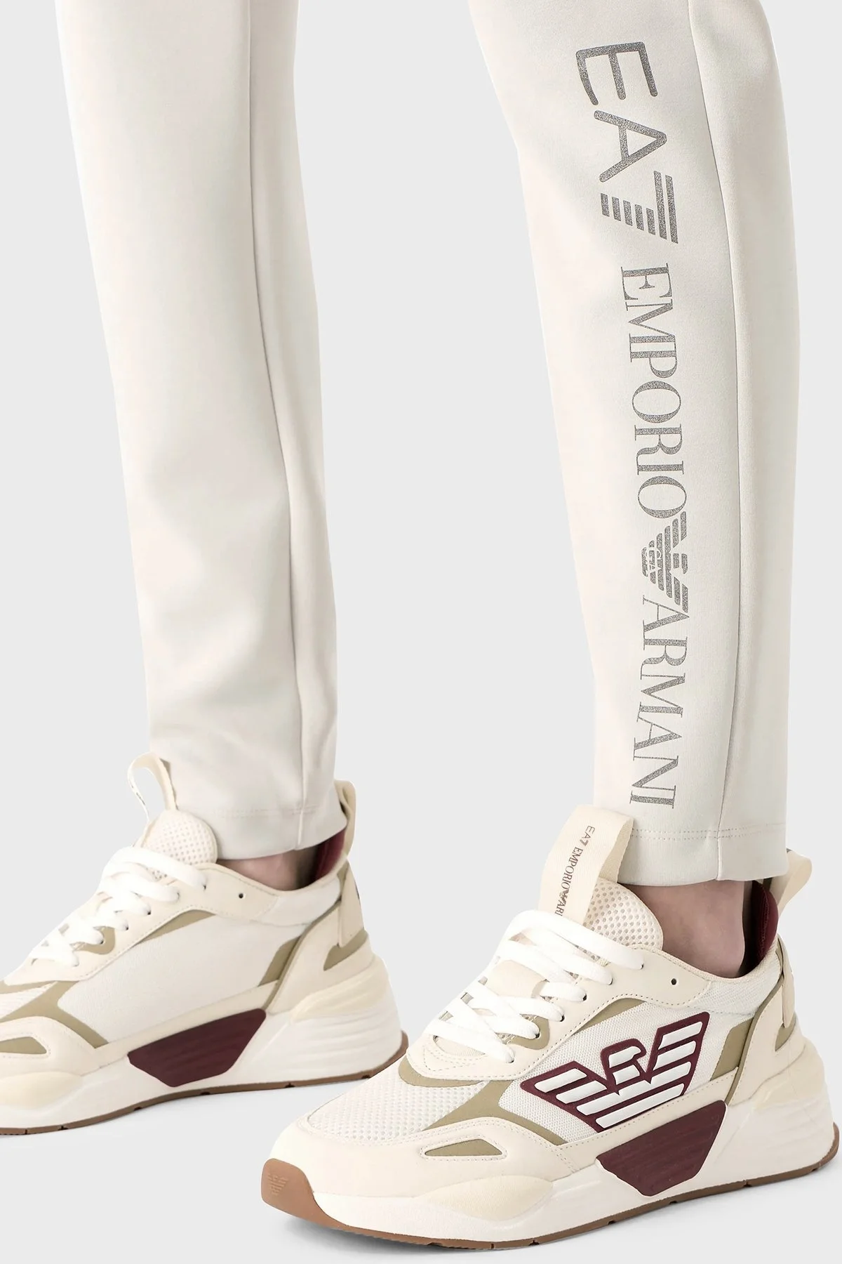 EA7 Regular Fit Kapüşonlu Bayan Eşofman Takımı 6RTV53 TJDCZ 1931 GRİ - 4