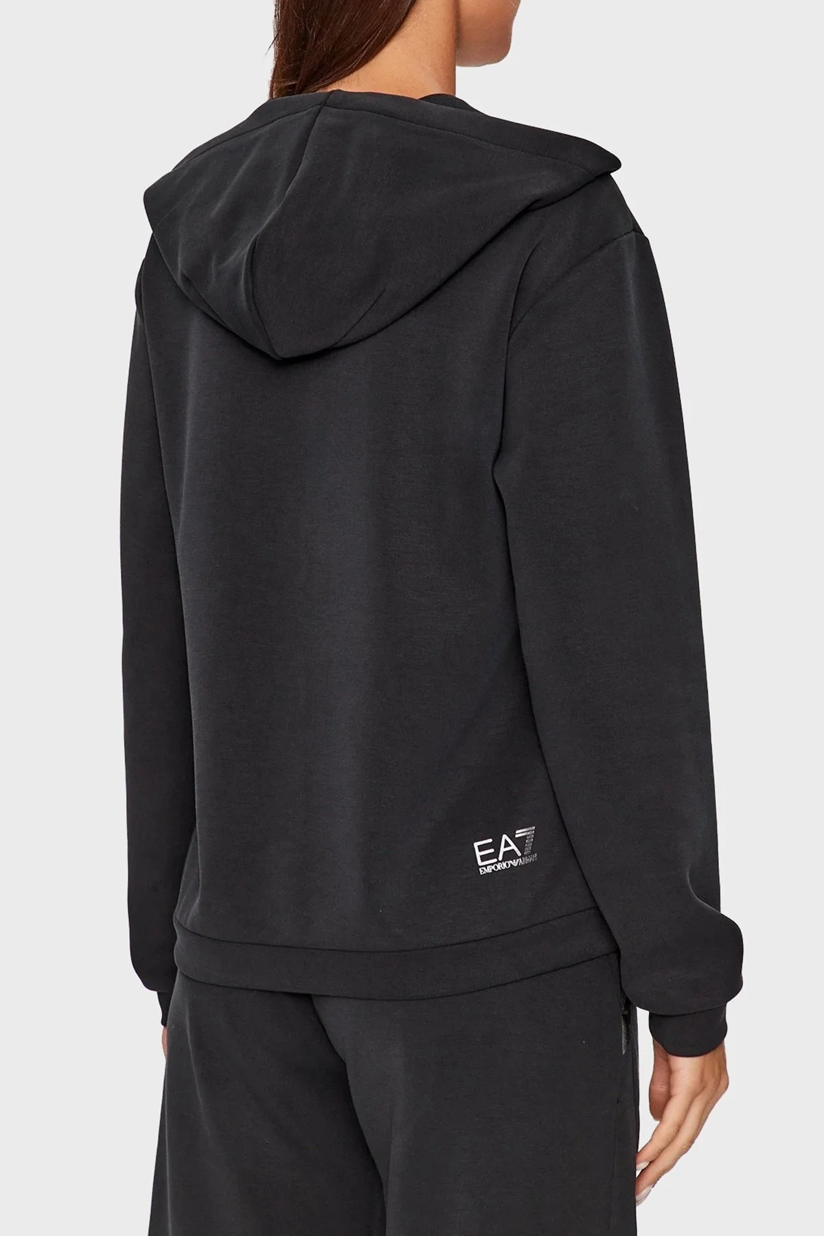 EA7 Regular Fit Kapüşonlu Bayan Sweat 6RTM20 TJDCZ 1200 SİYAH - 2