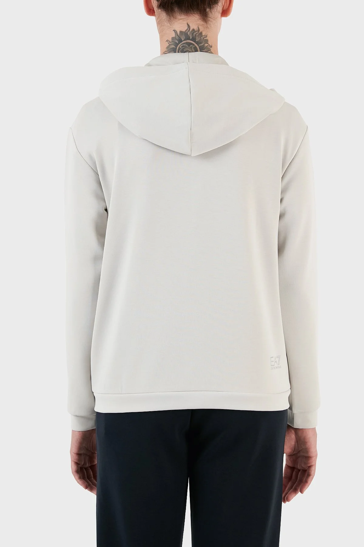 EA7 Regular Fit Kapüşonlu Kadın Sweat 6RTM20 TJDCZ 1931 GRİ - 3