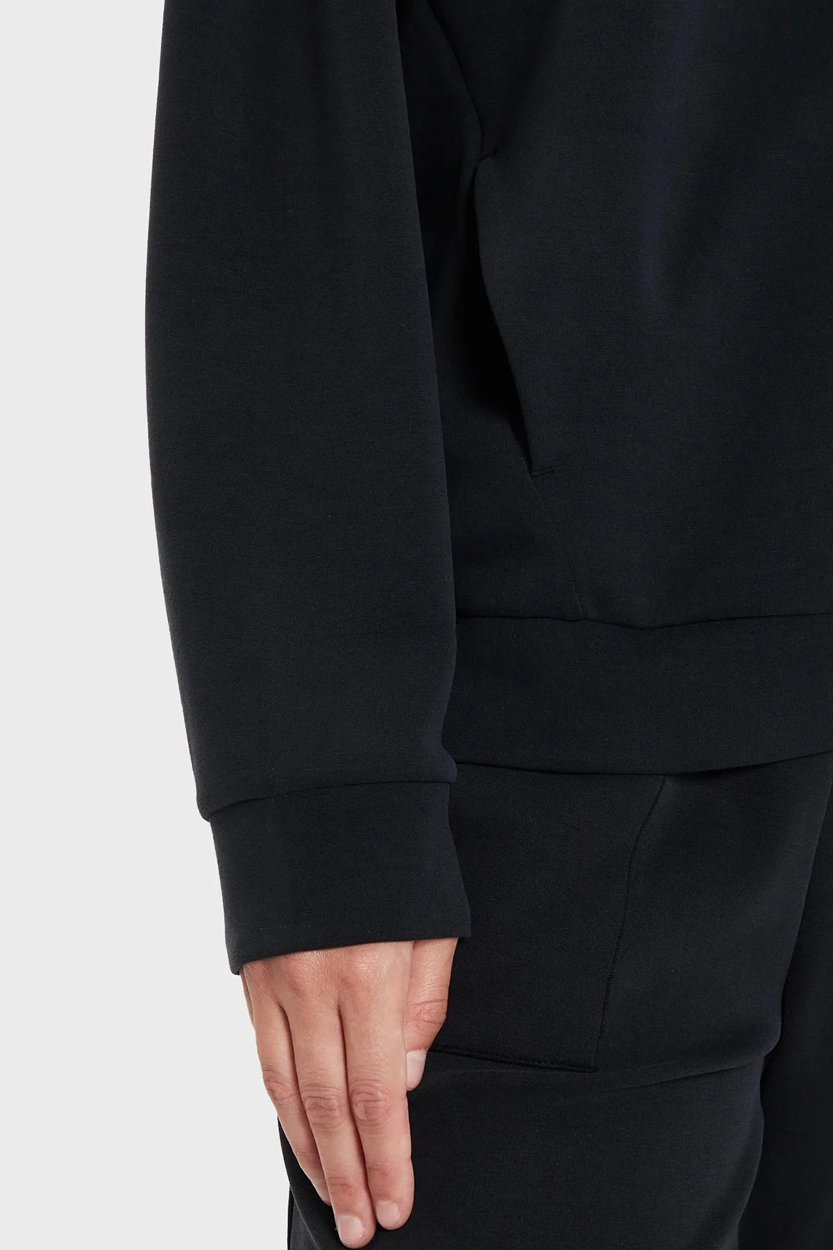 EA7 Regular Fit Kapüşonlu Fermuarlı Bayan Sweat 6DTM08 TJZBZ 0210 SİYAH - 5