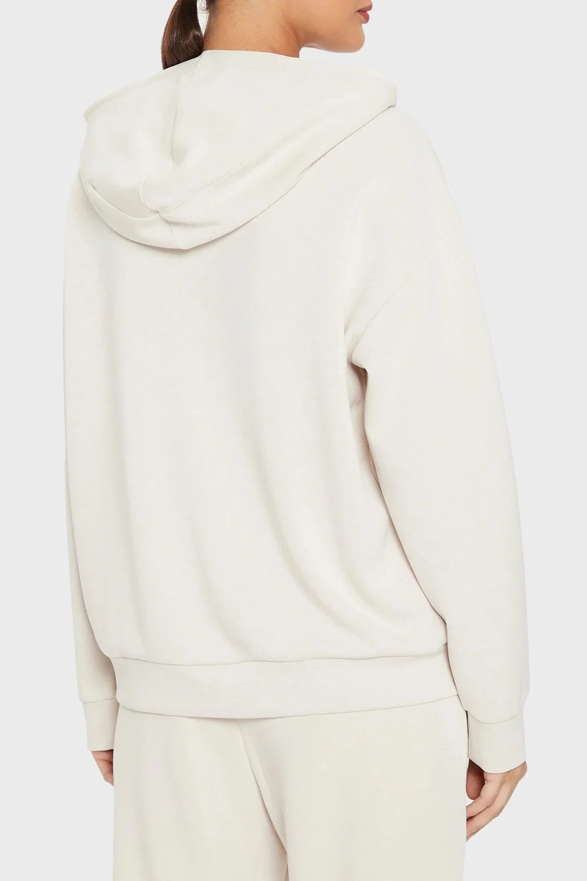 EA7 Regular Fit Kapüşonlu Fermuarlı Kadın Sweat 6DTM08 TJZBZ 1120 BEYAZ - 3