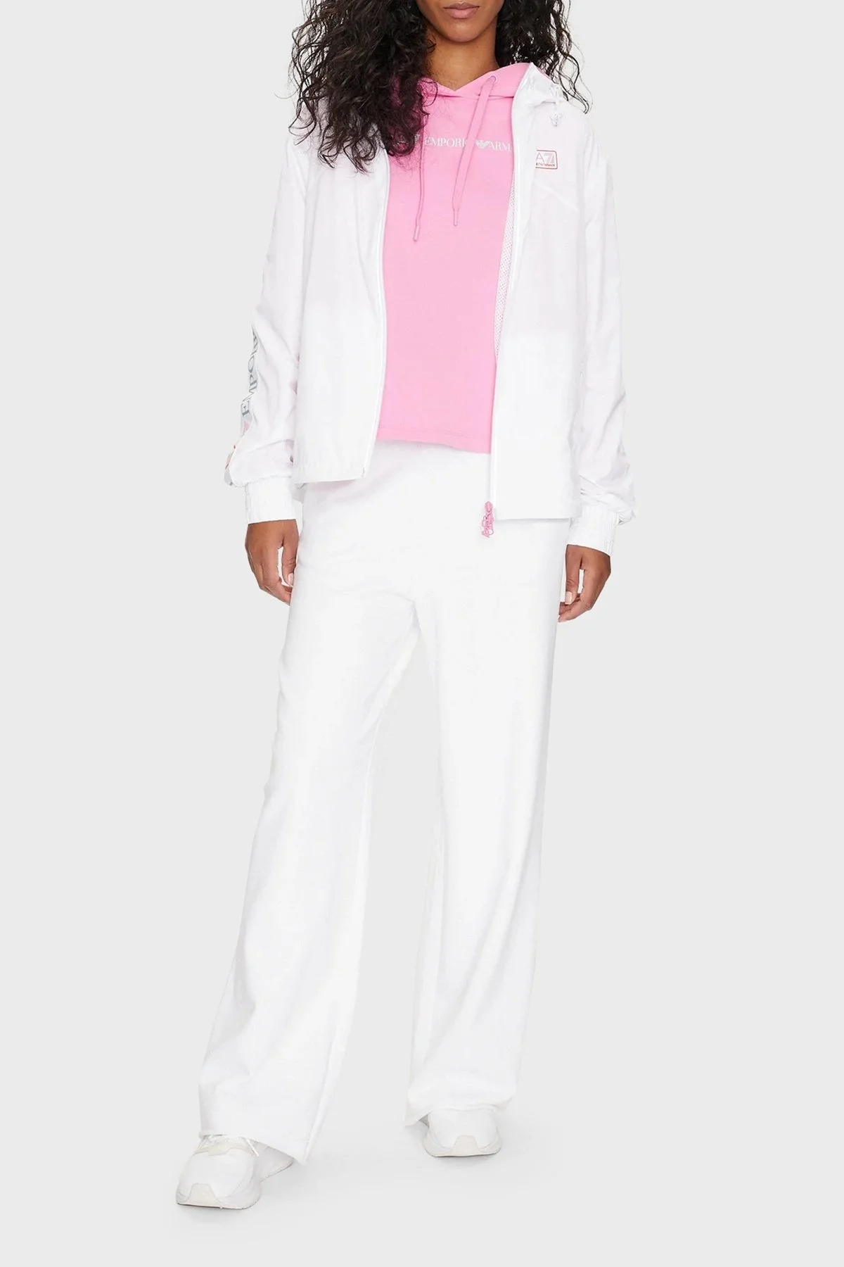 EA7 Regular Fit Kapüşonlu İnce Bayan Mont 3DTB11 TNBCZ 1100 BEYAZ - 2