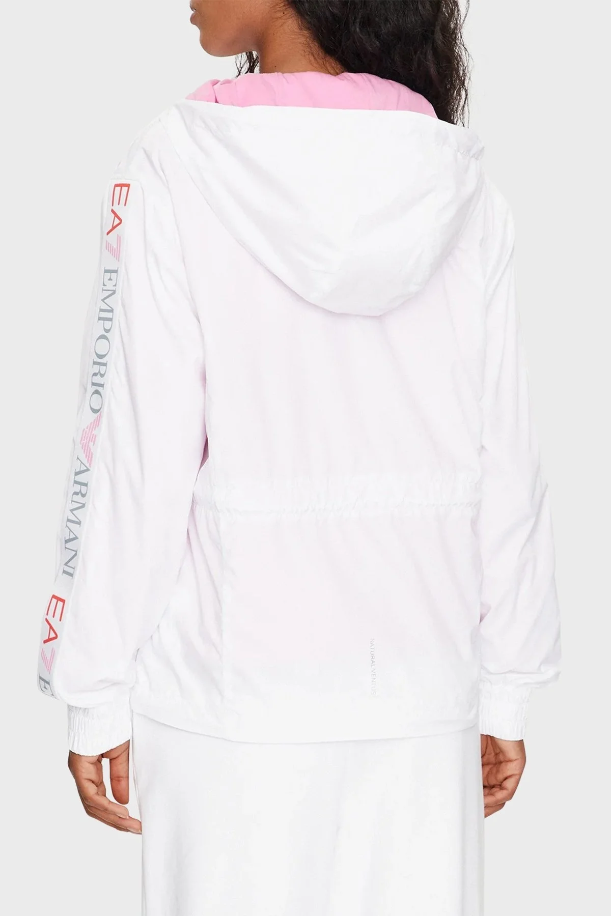 EA7 Regular Fit Kapüşonlu İnce Bayan Mont 3DTB11 TNBCZ 1100 BEYAZ - 3