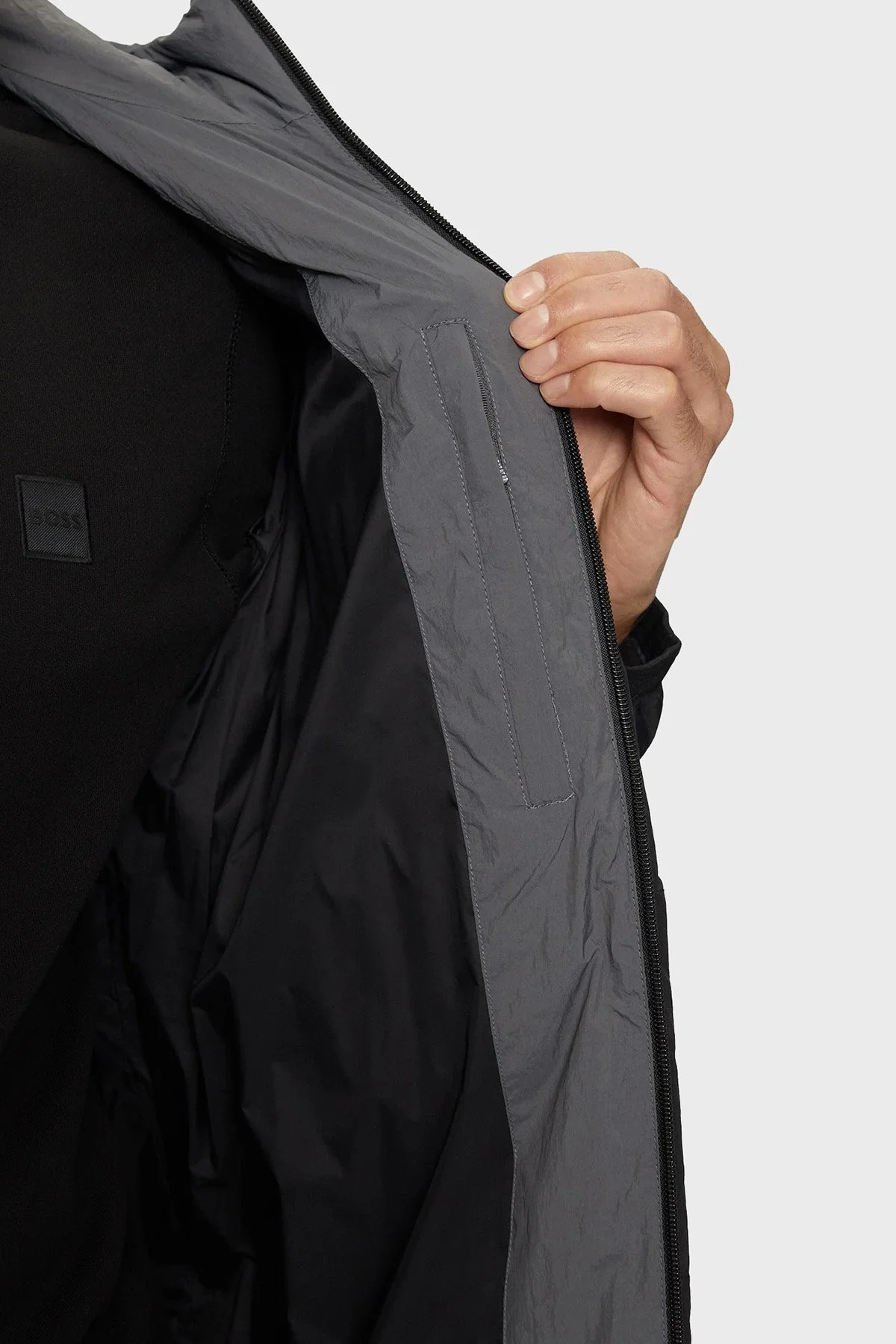 EA7 Regular Fit Kapüşonlu Logolu Şişme Erkek Mont 6DPB30 PNDOZ 1200 SİYAH - 6