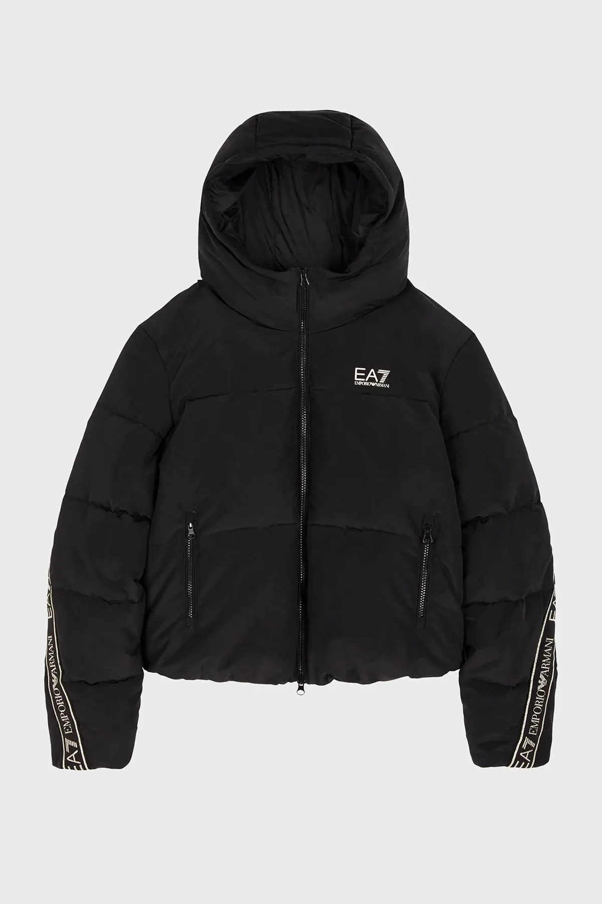 EA7 Regular Fit Kapüşonlu Şişme Bayan Mont 6RTB25 TN8AZ 1200 SİYAH - 3