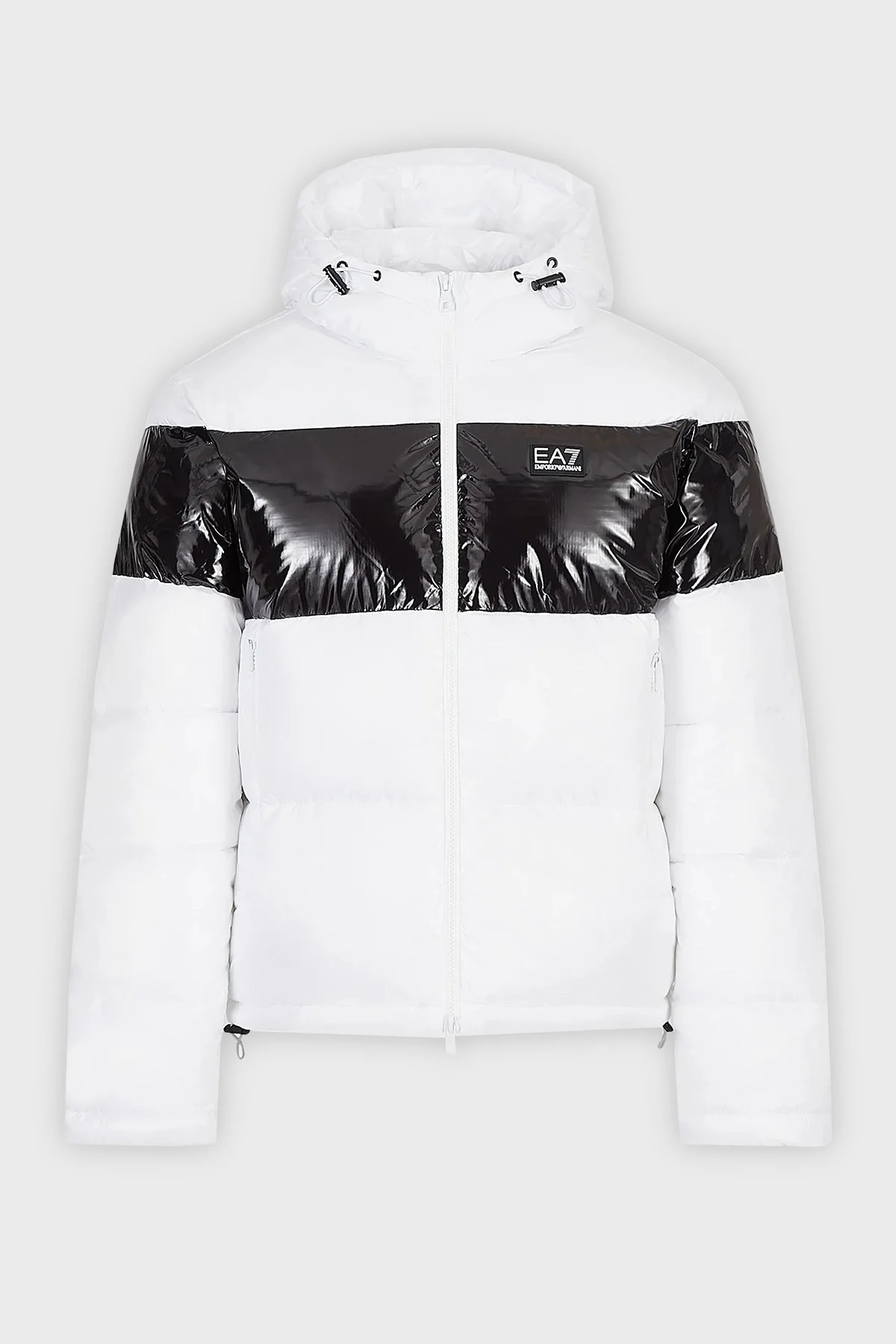 EA7 Regular Fit Kapüşonlu Şişme Erkek Mont 6LPB10 PN5ZZ 0101 BEYAZ - 5