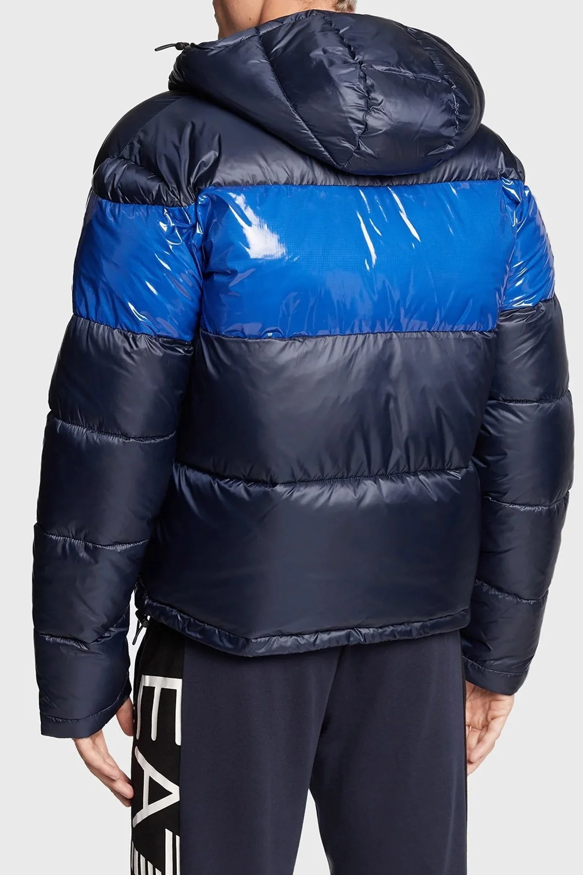 EA7 Regular Fit Kapüşonlu Şişme Erkek Mont 6LPB10 PN5ZZ 1554 LACİVERT - 2