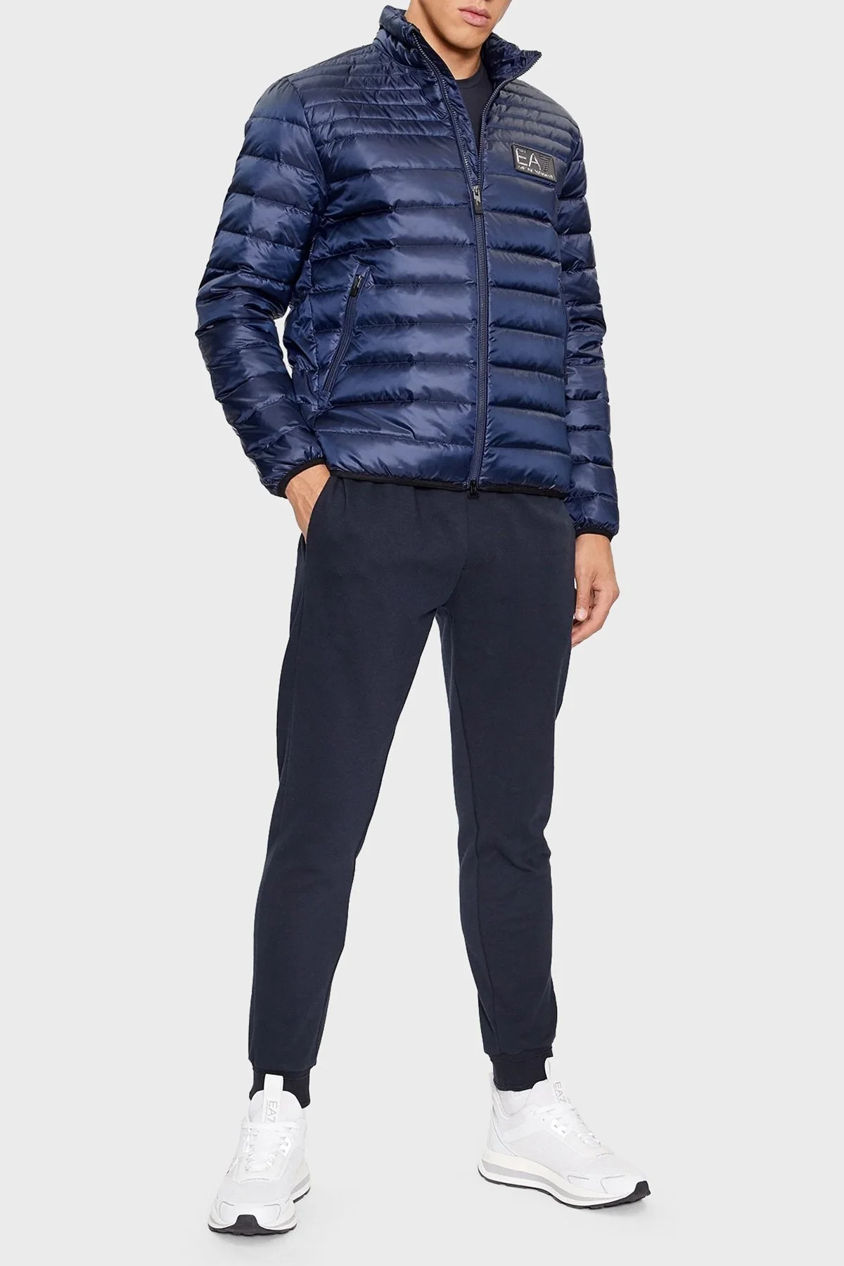 EA7 Regular Fit Kaz Tüyü Dolgulu Dik Yaka Erkek Mont 6RPB14 PN5ZZ 1554 LACİVERT - 2