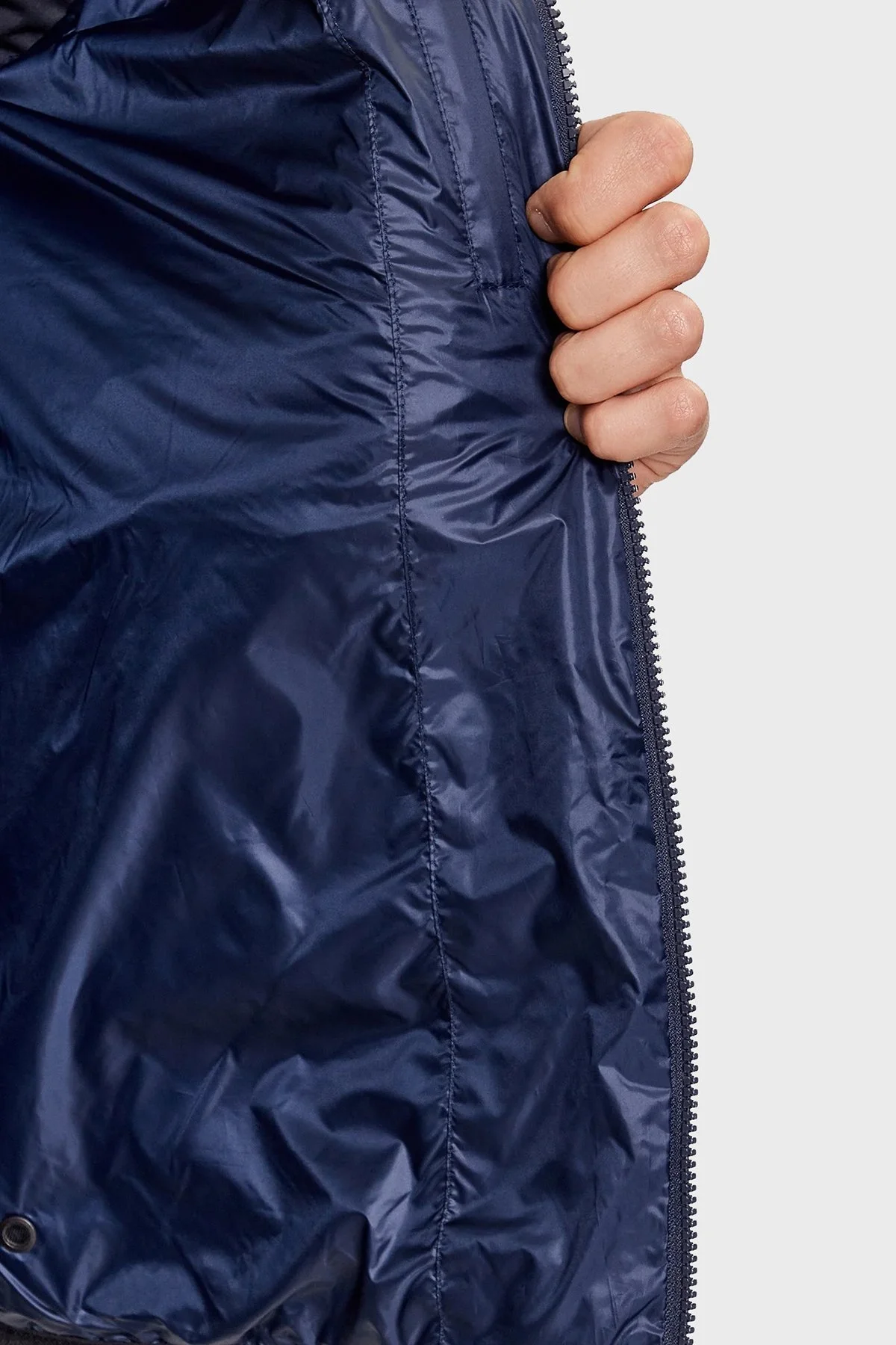 EA7 Regular Fit Kaz Tüyü Dolgulu Dik Yaka Erkek Mont 6RPB14 PN5ZZ 1554 LACİVERT - 5