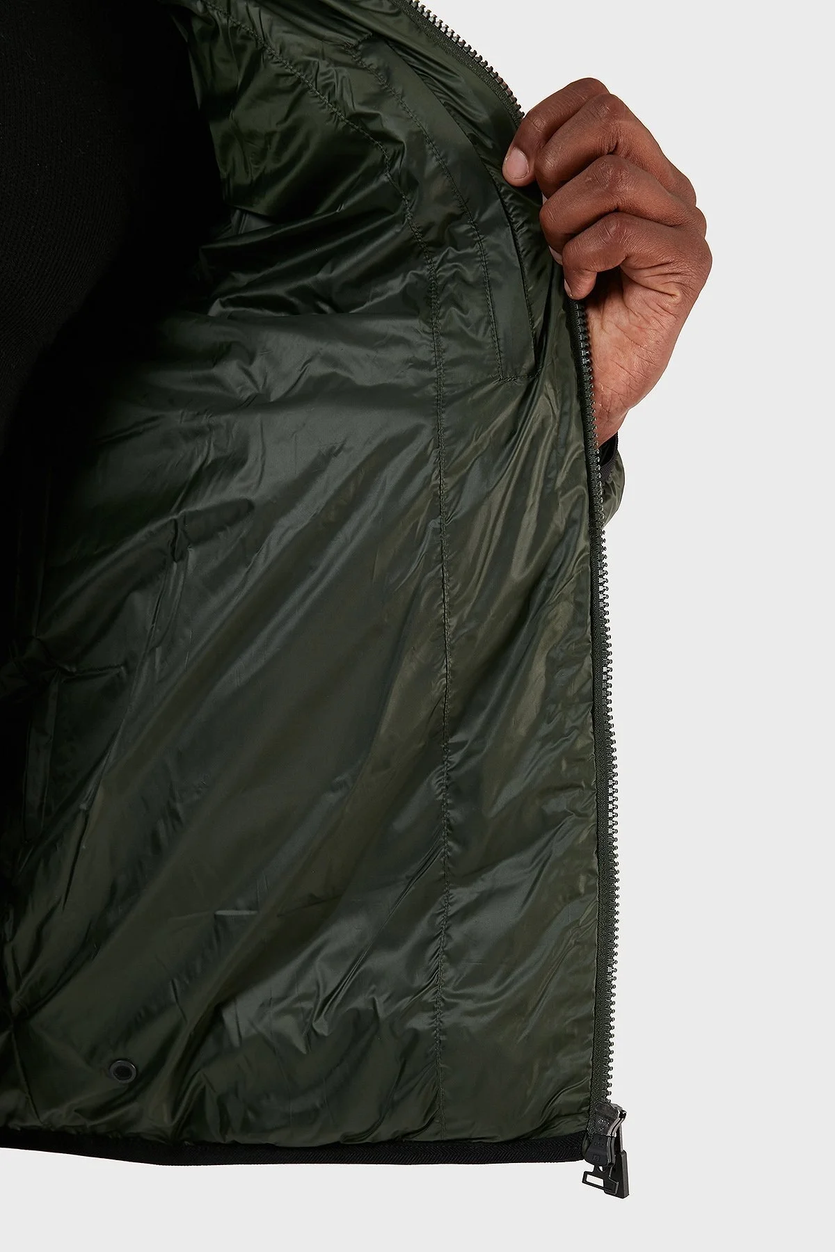 EA7 Regular Fit Kuş Tüyü Dolgulu Dik Yaka Erkek Mont 6RPB14 PN5ZZ 1845 HAKİ - 5