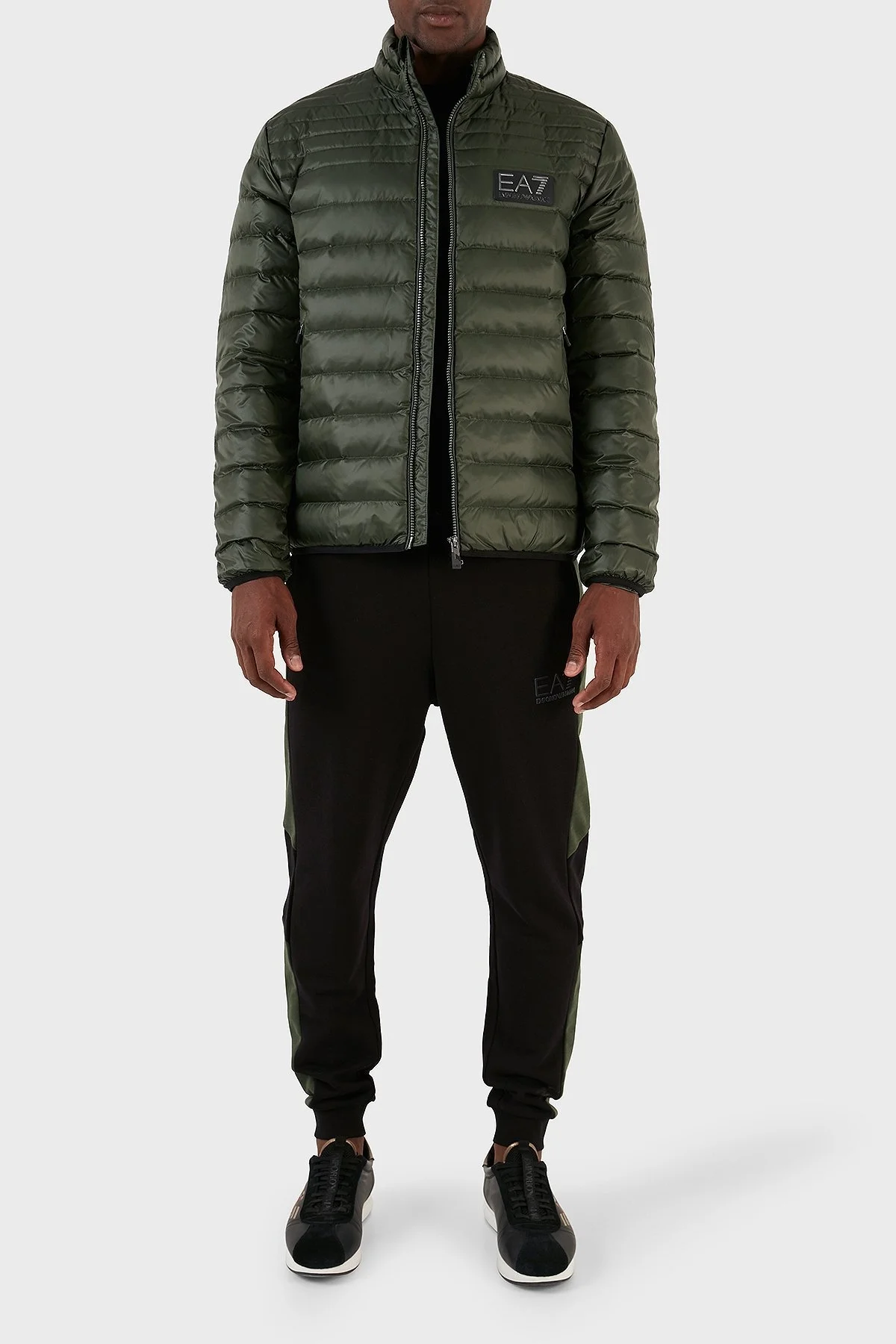 EA7 Regular Fit Kuş Tüyü Dolgulu Dik Yaka Erkek Mont 6RPB14 PN5ZZ 1845 HAKİ - 6