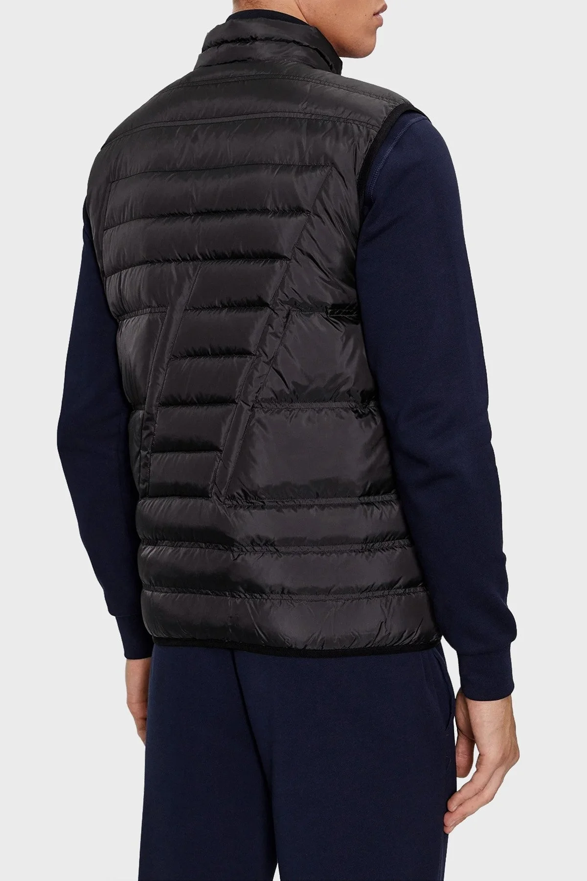 EA7 Regular Fit Kuş Tüyü Dolgulu Şişme Erkek Yelek 6RPQ02 PN5ZZ 1200 SİYAH - 2