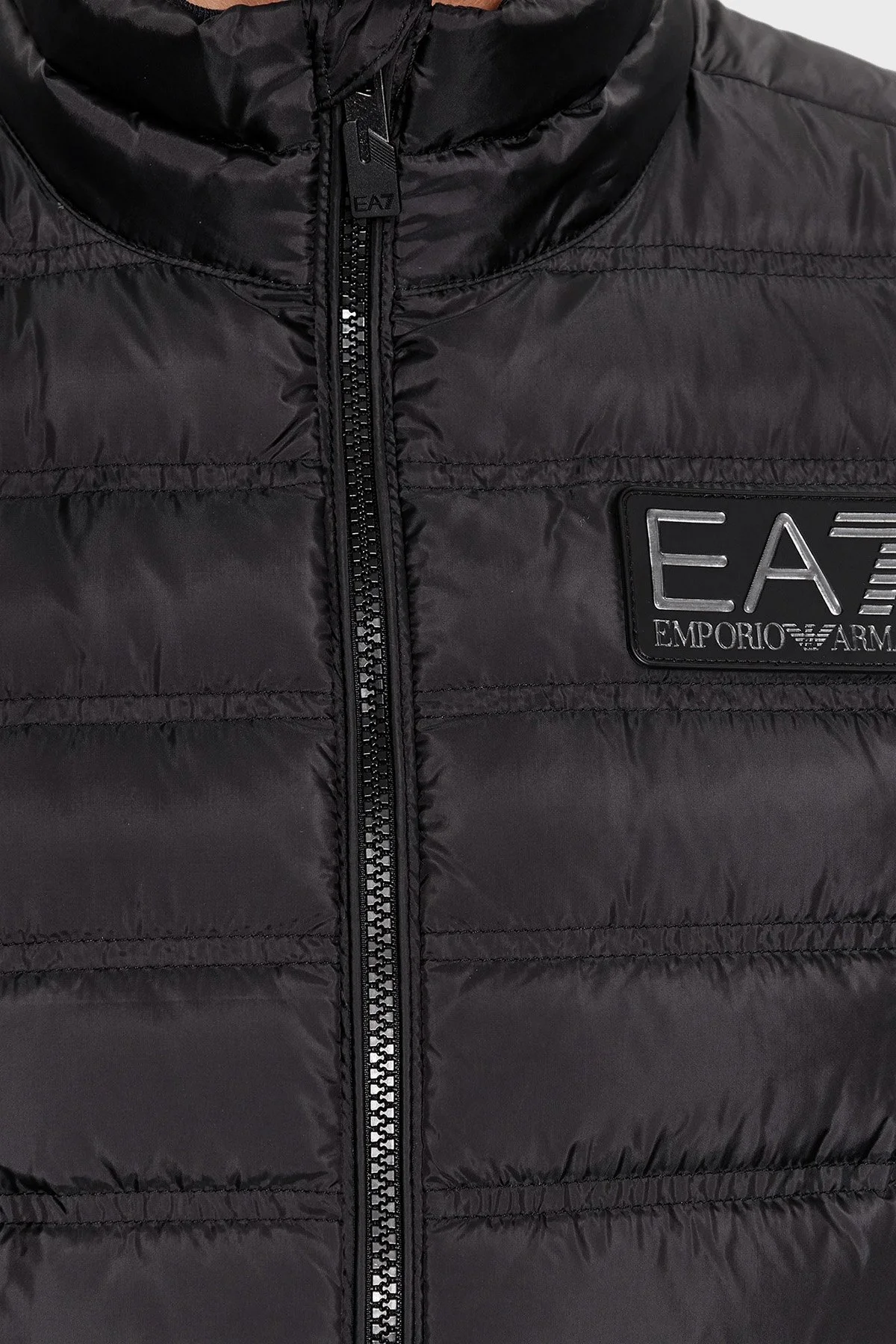 EA7 Regular Fit Kuş Tüyü Dolgulu Şişme Erkek Yelek 6RPQ02 PN5ZZ 1200 SİYAH - 4