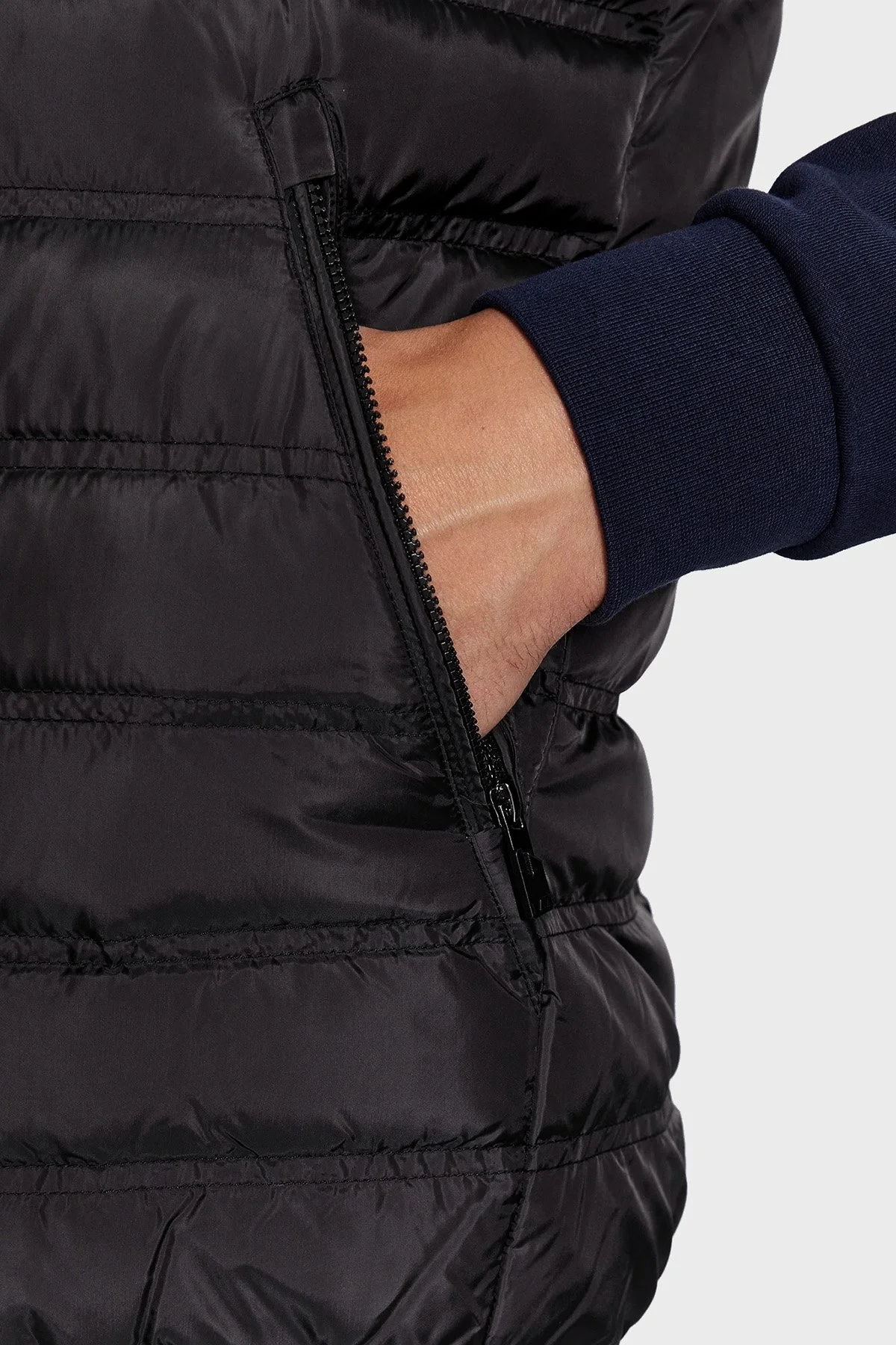 EA7 Regular Fit Kuş Tüyü Dolgulu Şişme Erkek Yelek 6RPQ02 PN5ZZ 1200 SİYAH - 5