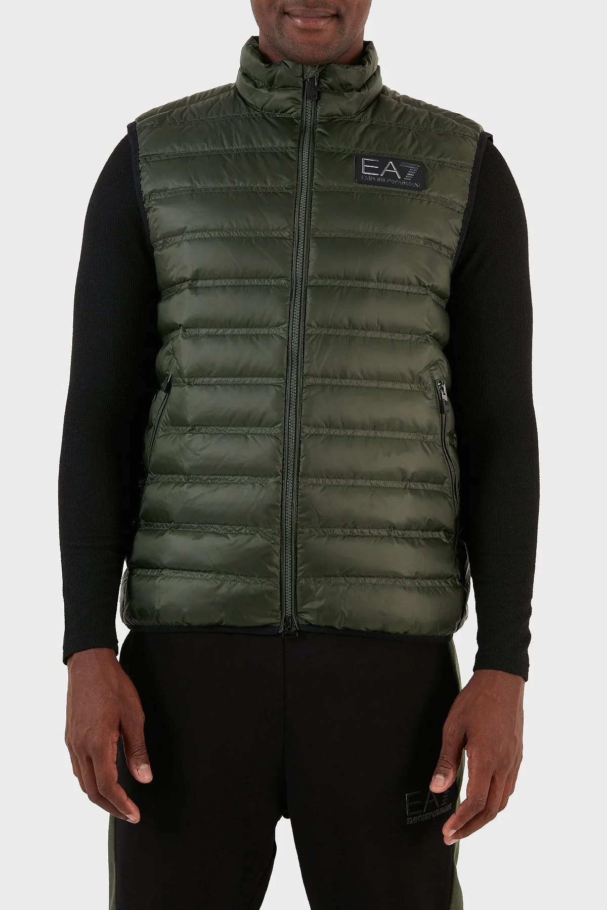 EA7 Regular Fit Kuş Tüyü Dolgulu Şişme Erkek Yelek 6RPQ02 PN5ZZ 1845 HAKİ - 1