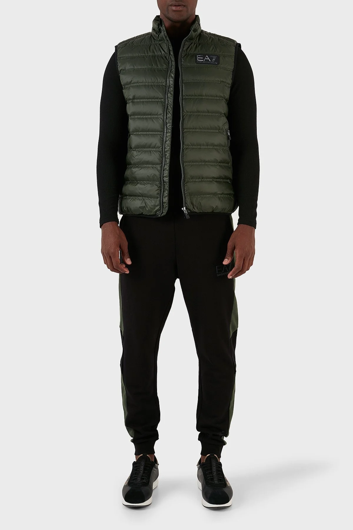 EA7 Regular Fit Kuş Tüyü Dolgulu Şişme Erkek Yelek 6RPQ02 PN5ZZ 1845 HAKİ - 6