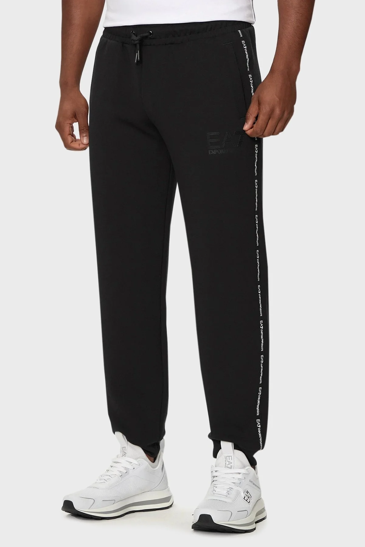 EA7 Regular Fit Logolu Spor Erkek Pantolon 6DPP95 PJZZZ 1200 SİYAH - 6