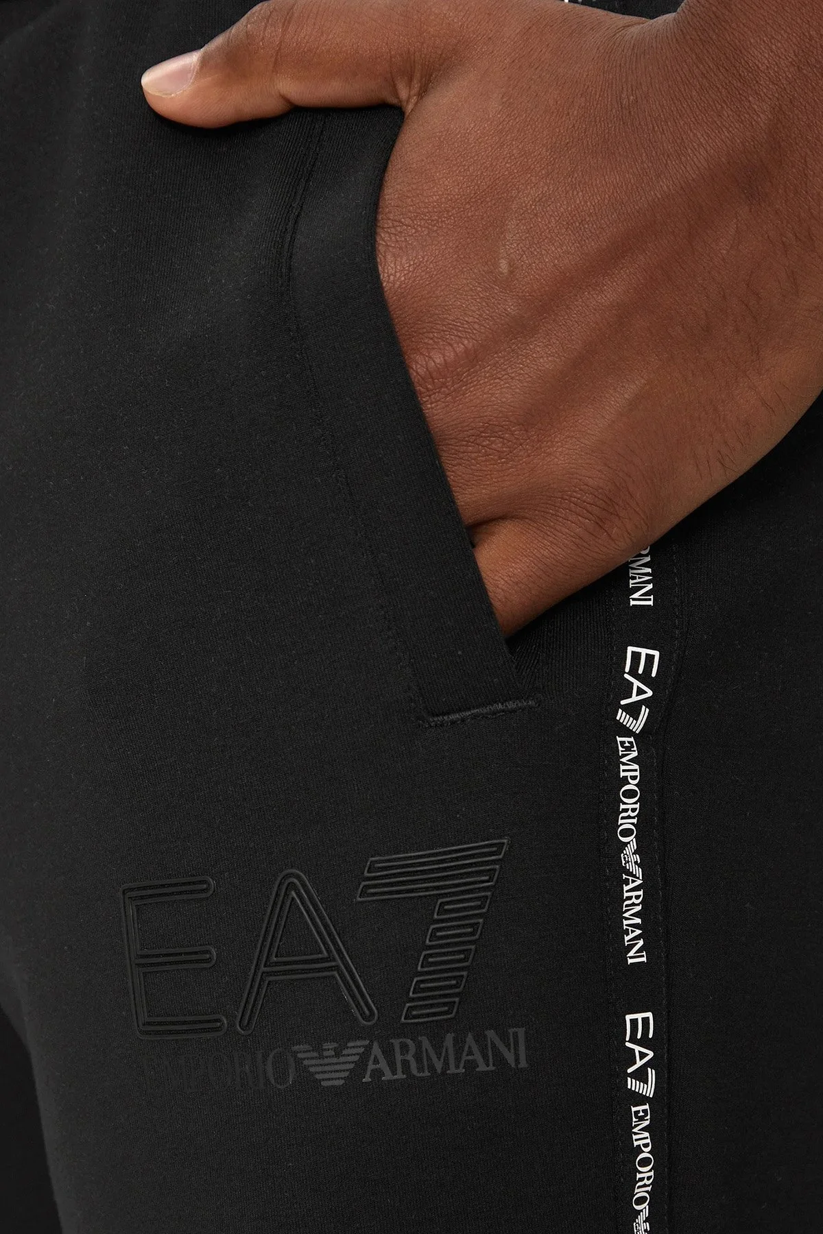 EA7 Regular Fit Logolu Spor Erkek Pantolon 6DPP95 PJZZZ 1200 SİYAH - 9