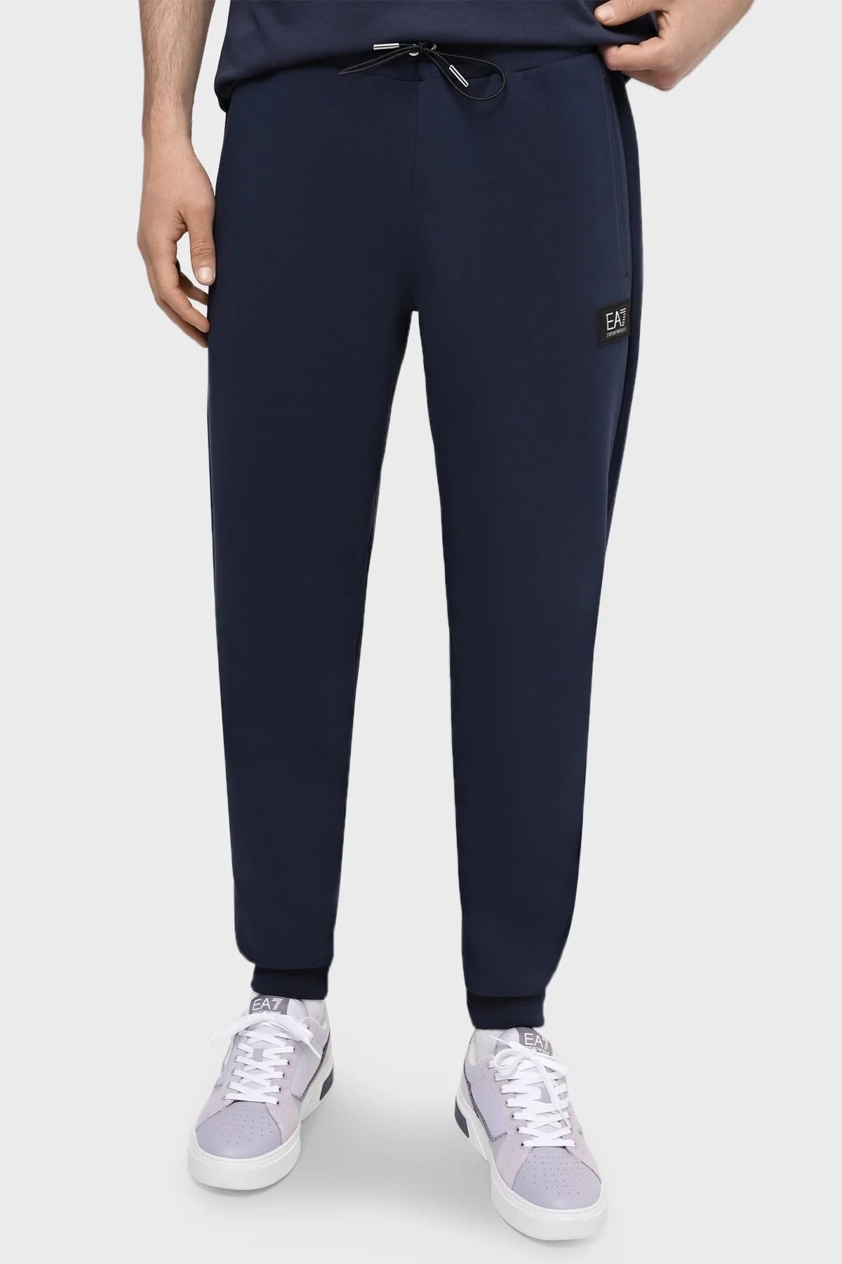 EA7 Regular Fit Pamuklu Jogger Spor Erkek Pantolon 3DPP77 PJUEZ 1554 LACİVERT - 1