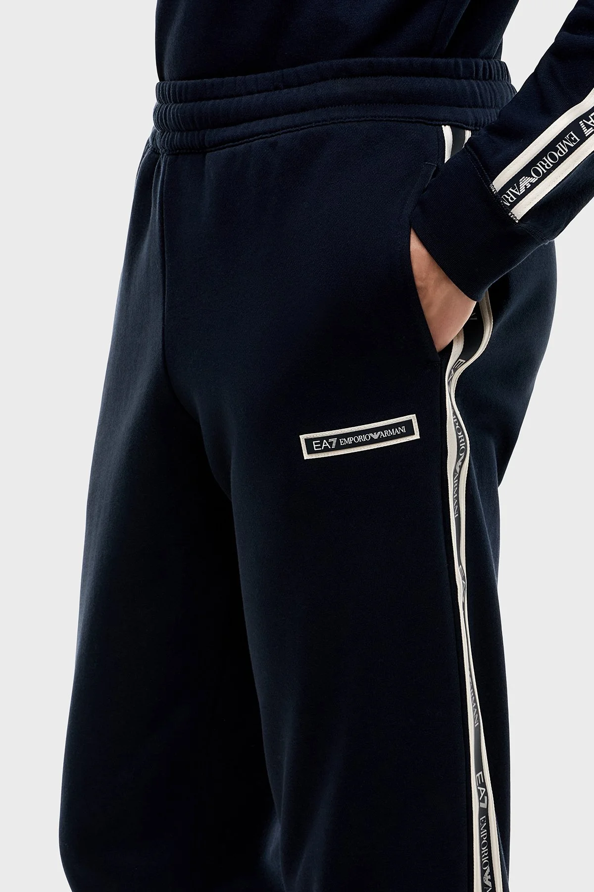 EA7 Regular Fit Pamuklu Jogger Spor Erkek Pantolon 7M002198 AF10377 UB102 Lacivert - 3
