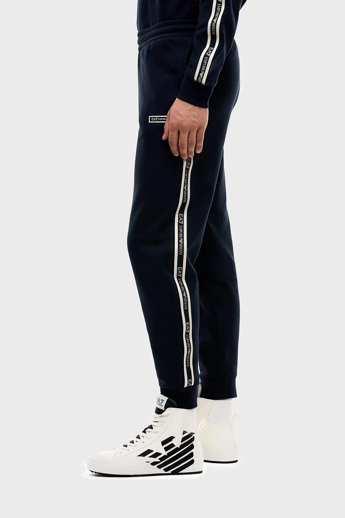 EA7 Regular Fit Pamuklu Jogger Spor Erkek Pantolon 7M002198 AF10377 UB102 Lacivert - 4