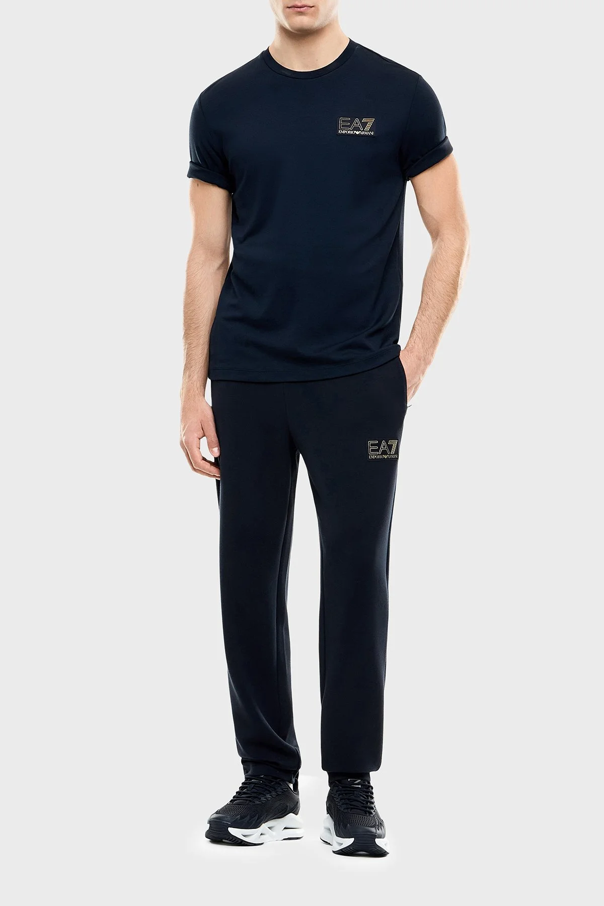 EA7 Regular Fit Pamuklu Jogger Spor Erkek Pantolon 7M002245 AF26240 UB102 Lacivert - 2