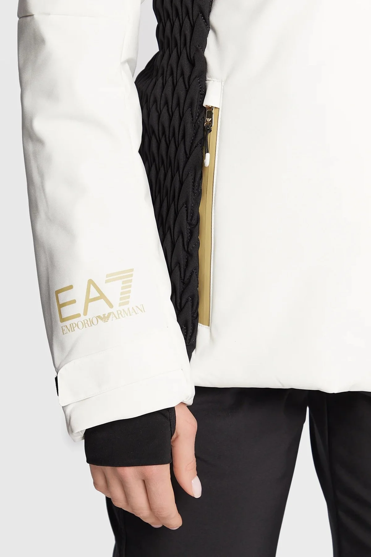 EA7 Regular Fit Su ve Rüzgar Geçirmez Çıkarılabilir Kapüşonlu Bayan Mont 6LTG06 TN45Z 1150 BEYAZ - 7