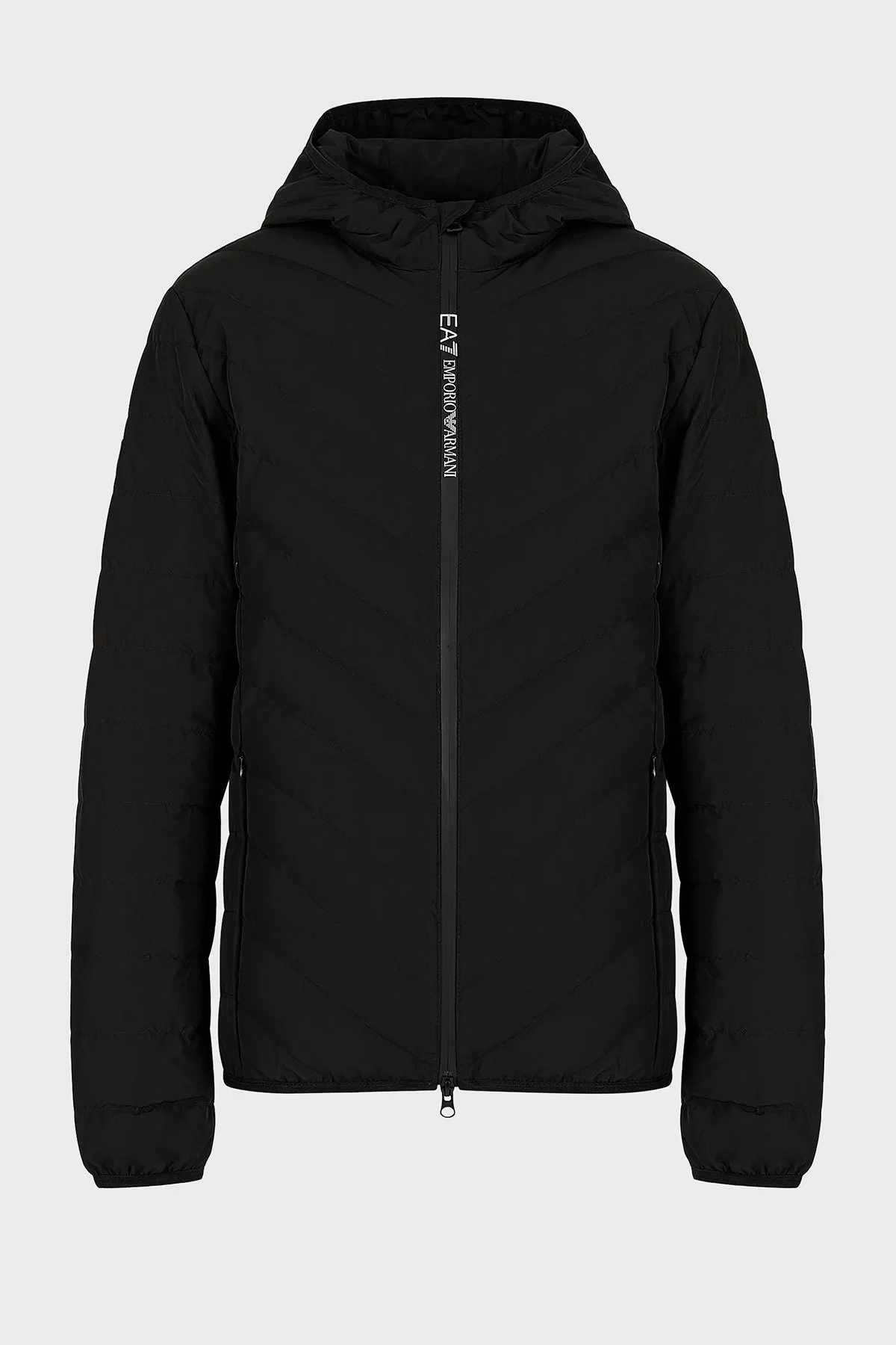 EA7 Regular Fit Yalıtımlı Kapüşonlu Kaz Tüyü Dolgulu Erkek Mont 8NPB14 PNE1Z 1200 SİYAH - 4
