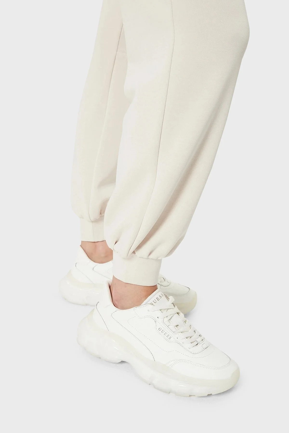 EA7 Relaxed Fit Cepli Jogger Bayan Pantolon 6DTP61 TJZBZ 1120 BEYAZ - 5