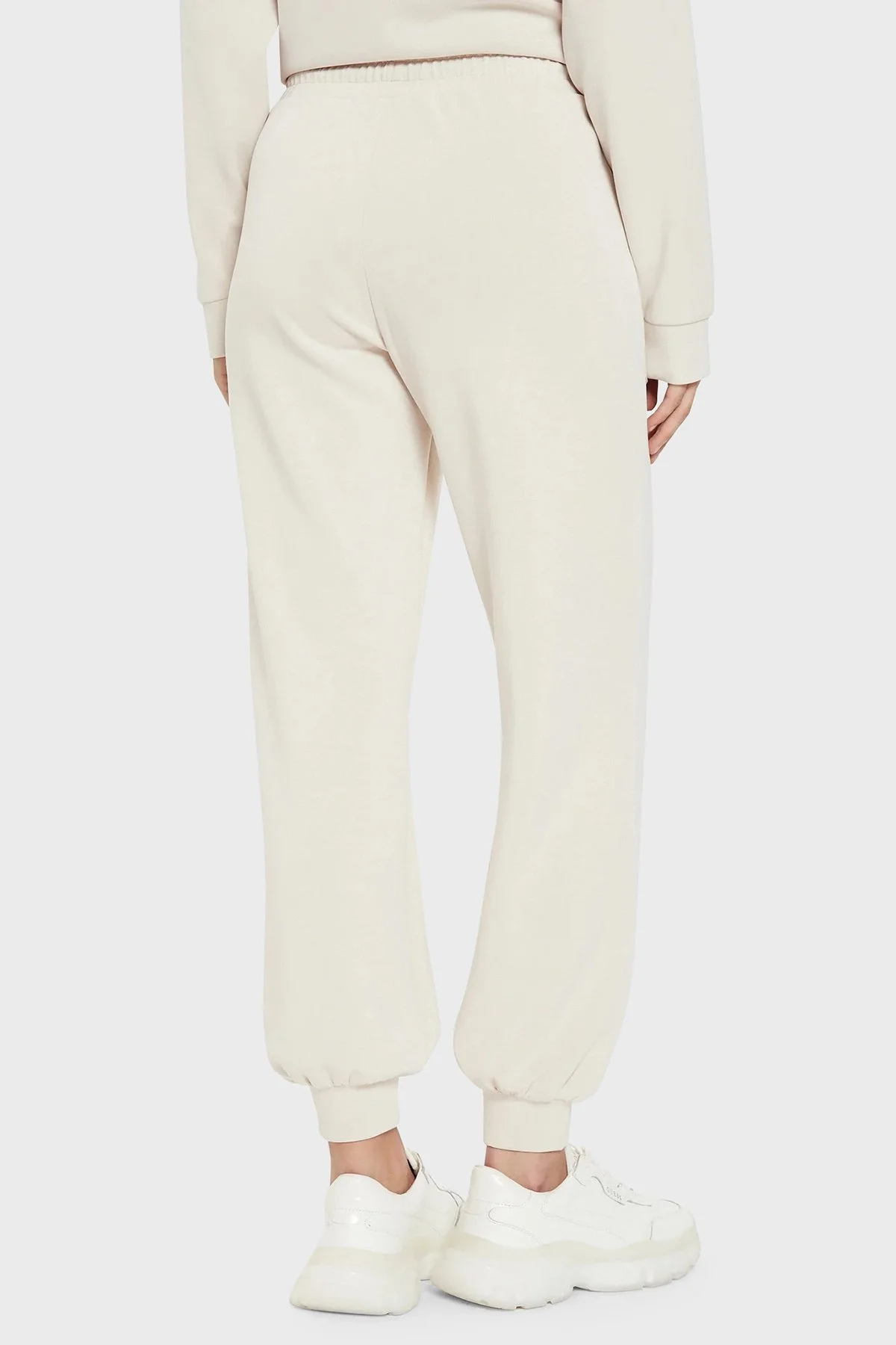 EA7 Relaxed Fit Cepli Jogger Kadın Pantolon 6DTP61 TJZBZ 1120 BEYAZ - 3