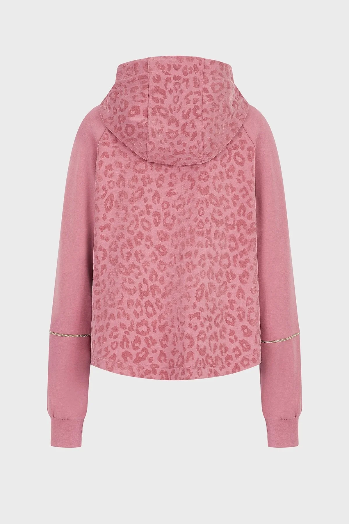 EA7 Relaxed Fit Fermuarlı Kapüşonlu Bayan Sweat 6LTM22 TJGFZ 1438 GÜL KURUSU - 5