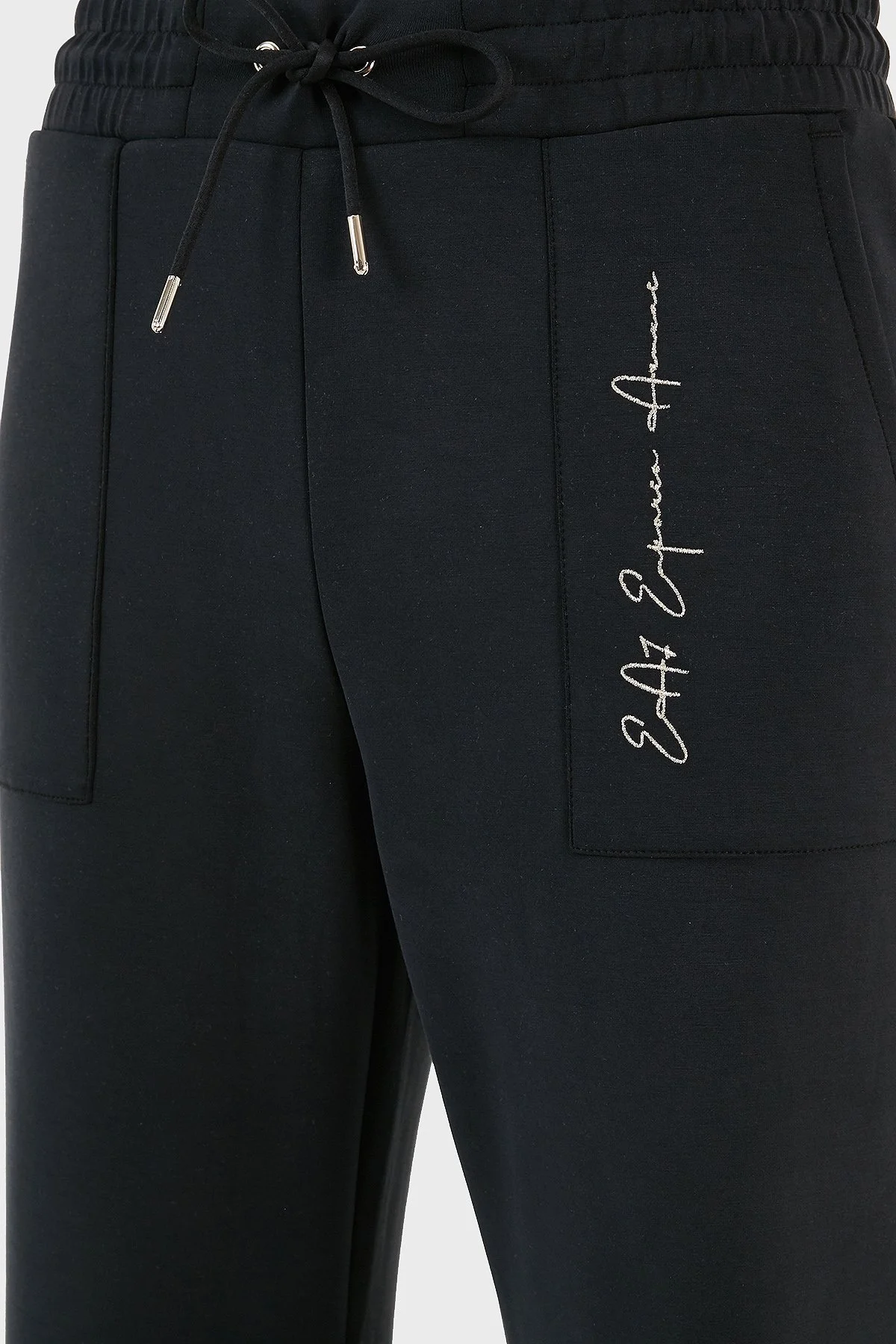 EA7 Relaxed Fit Jogger Spor Bayan Pantolon 6RTP54 TJDCZ 1200 SİYAH - 5