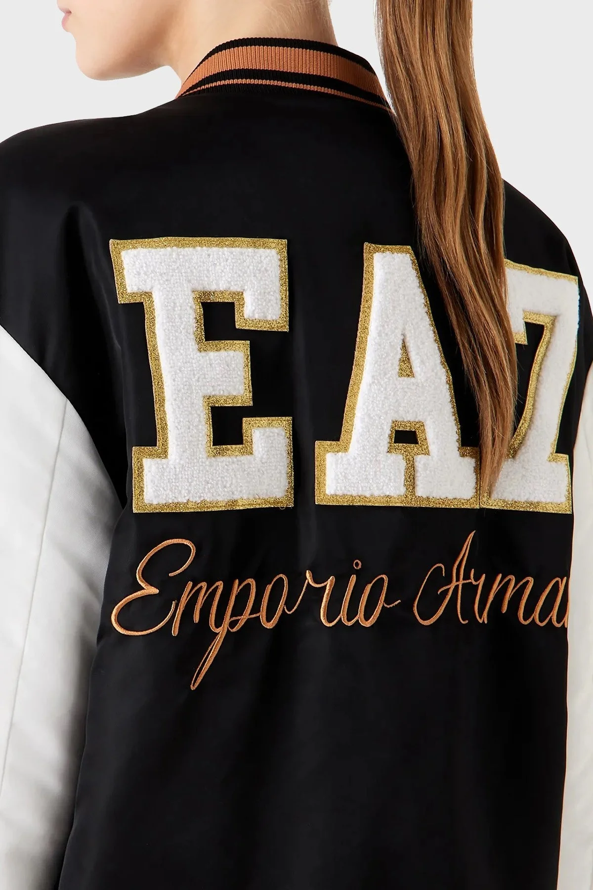 EA7 Relaxed Fit Kolej Yaka Bomber Bayan Ceket 6RTB33 TNCWZ 1200 SİYAH - 2