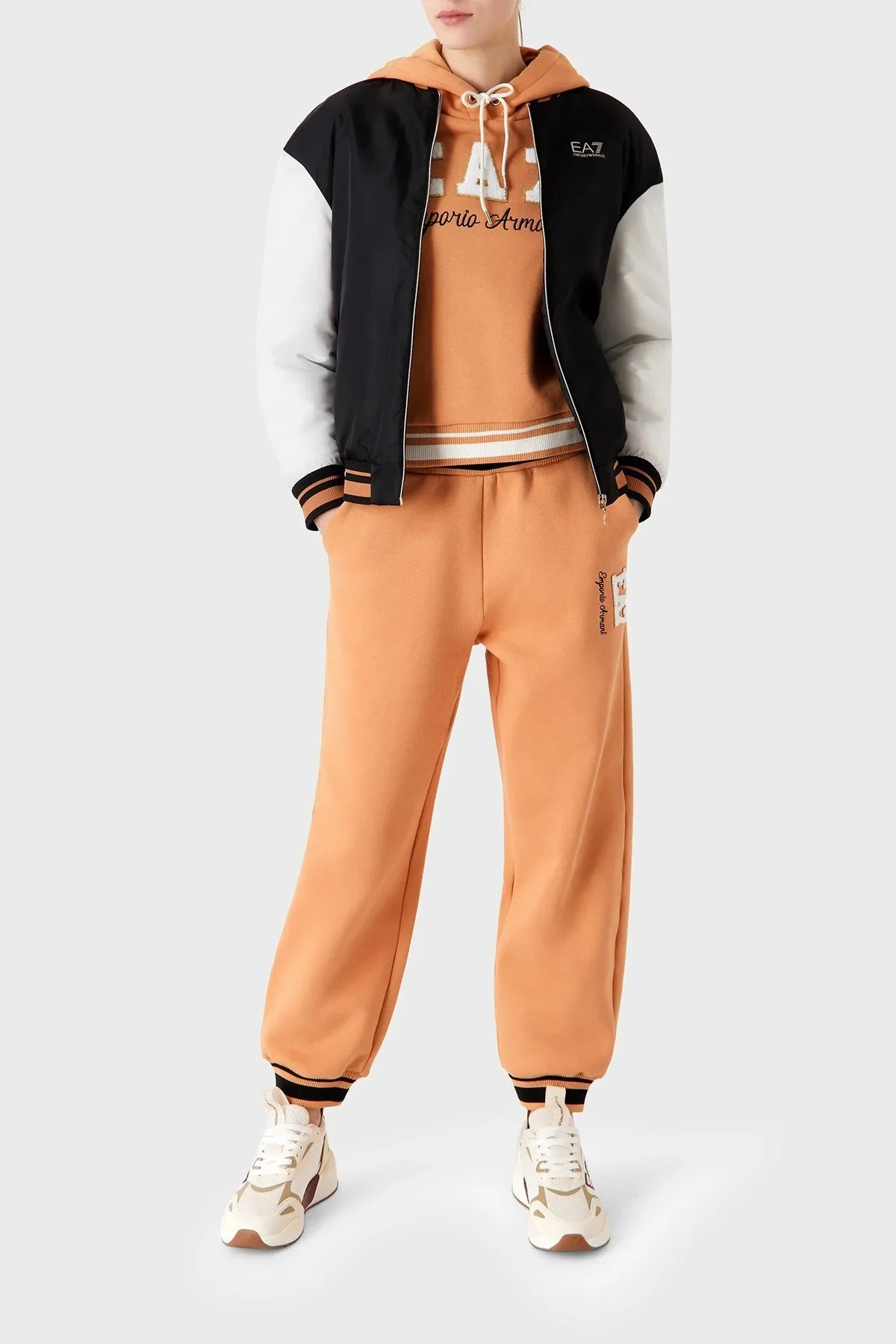 EA7 Relaxed Fit Kolej Yaka Bomber Bayan Ceket 6RTB33 TNCWZ 1200 SİYAH - 3