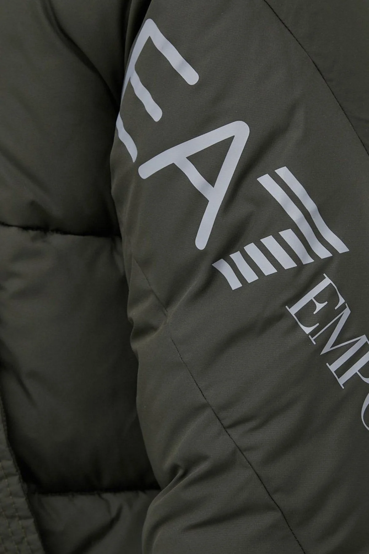 EA7 Rüzgar Geçirmez Çıkarılabilir Kapüşonlu Şişme Erkek Mont 6LPK03 PNADZ 1866 HAKİ - 6