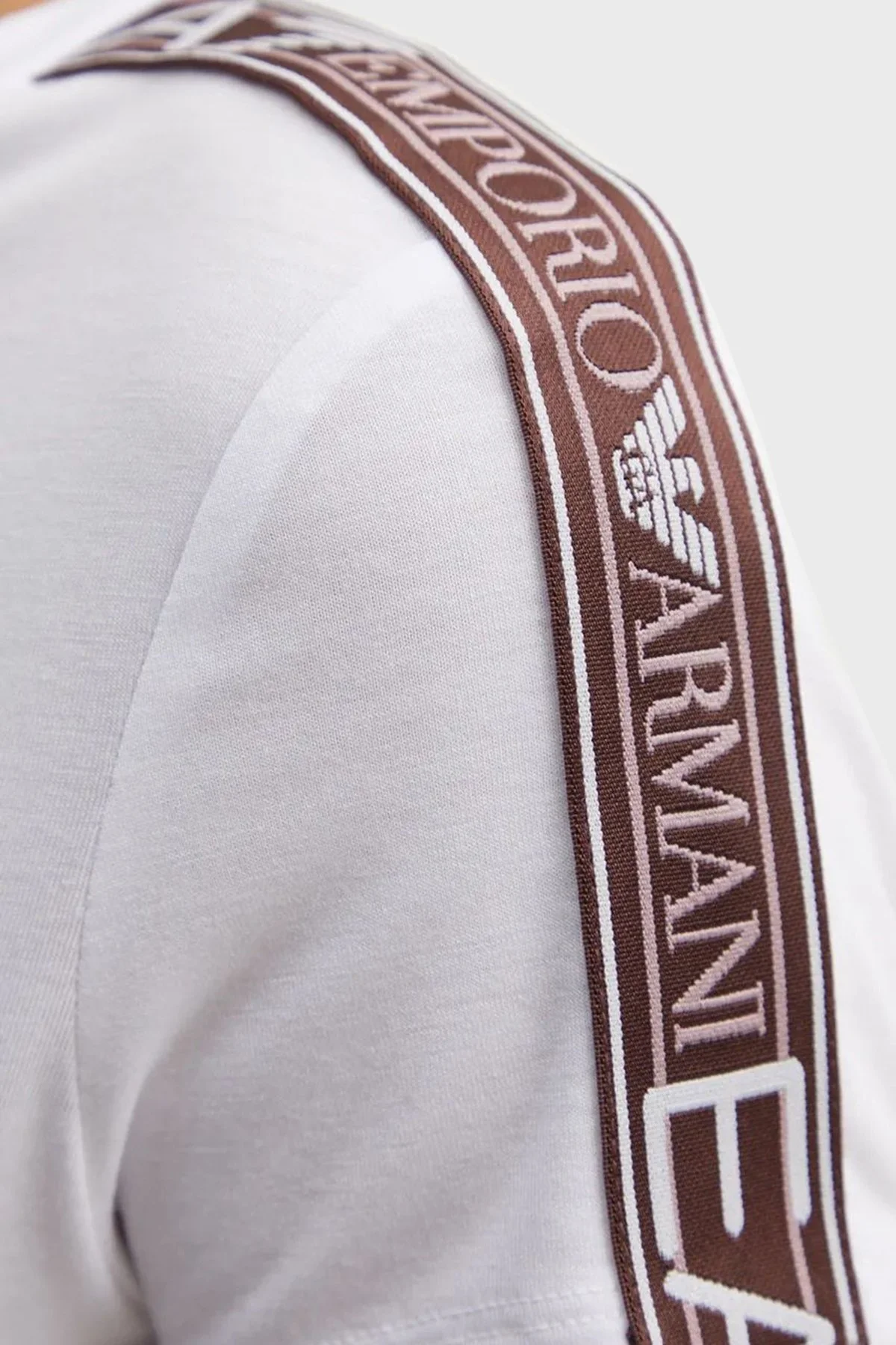 EA7 Slim Fit Bisiklet Yaka Bayan T Shirt 6DTT03 TJKUZ 1100 BEYAZ - 4