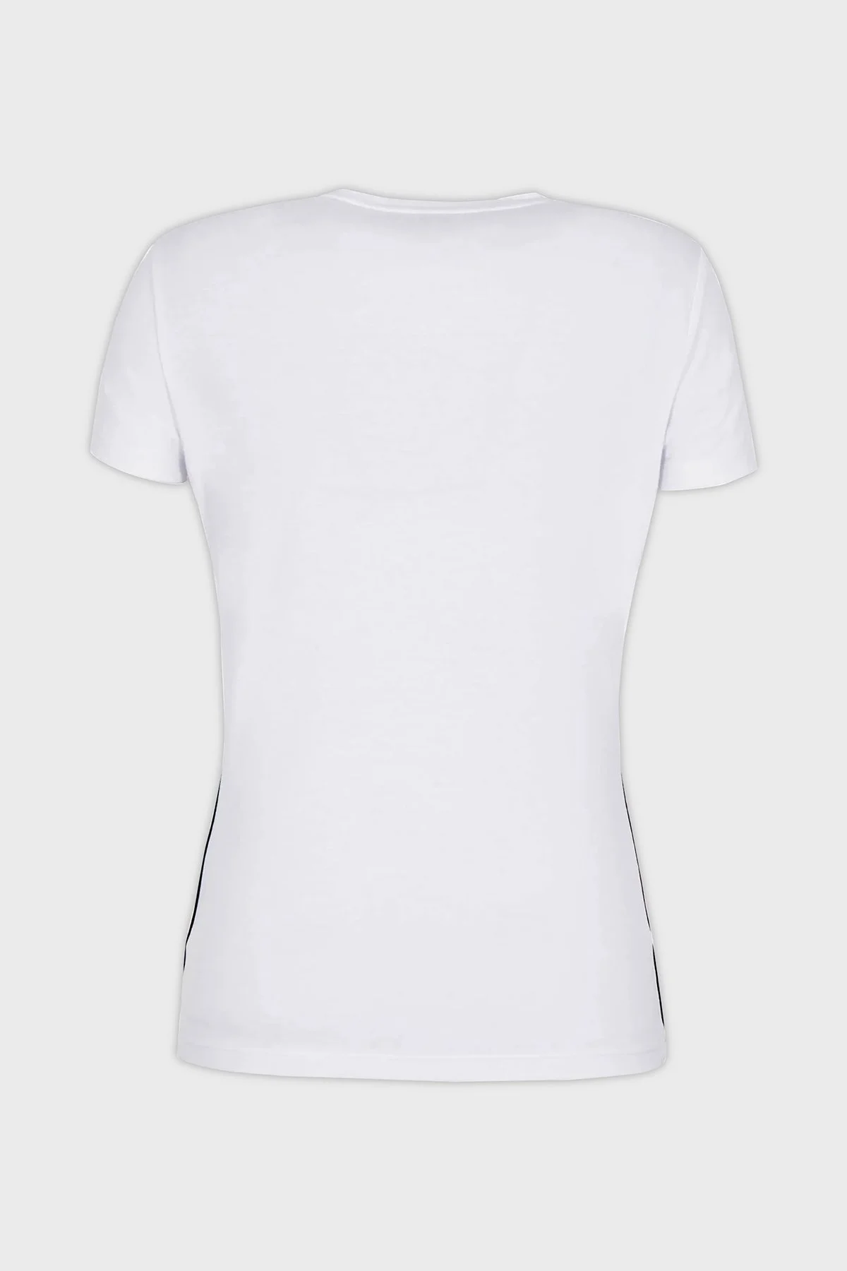 EA7 Slim Fit Bisiklet Yaka Bayan T Shirt 6RTT25 TJKUZ 1100 BEYAZ - 5