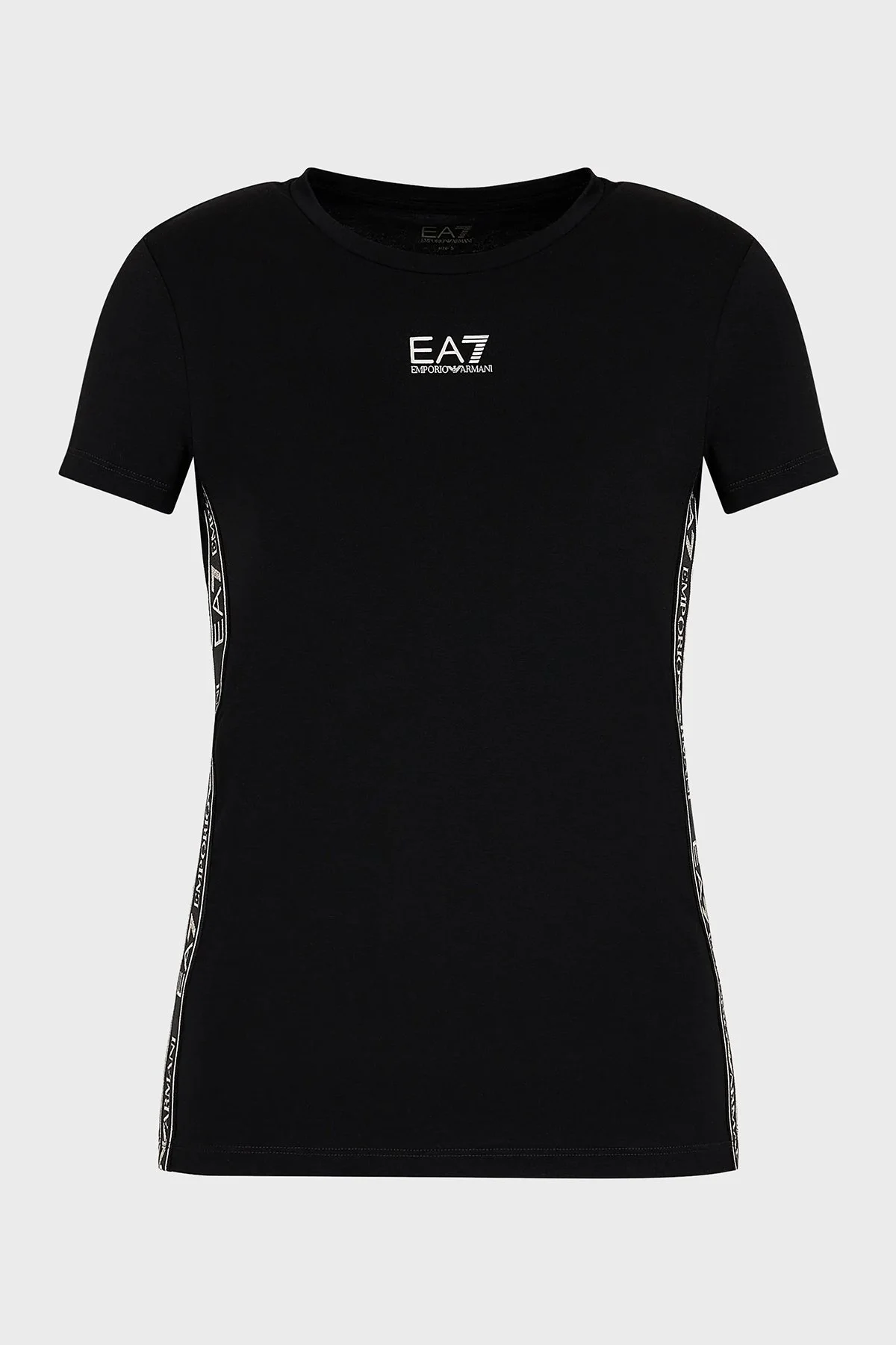 EA7 Slim Fit Bisiklet Yaka Bayan T Shirt 6RTT25 TJKUZ 1200 SİYAH - 6