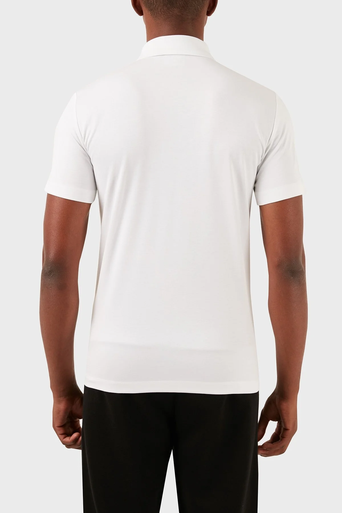 EA7 Slim Fit Düğmeli Erkek Polo Yaka T Shirt 3DPF78 PJUJZ 1100 BEYAZ - 3