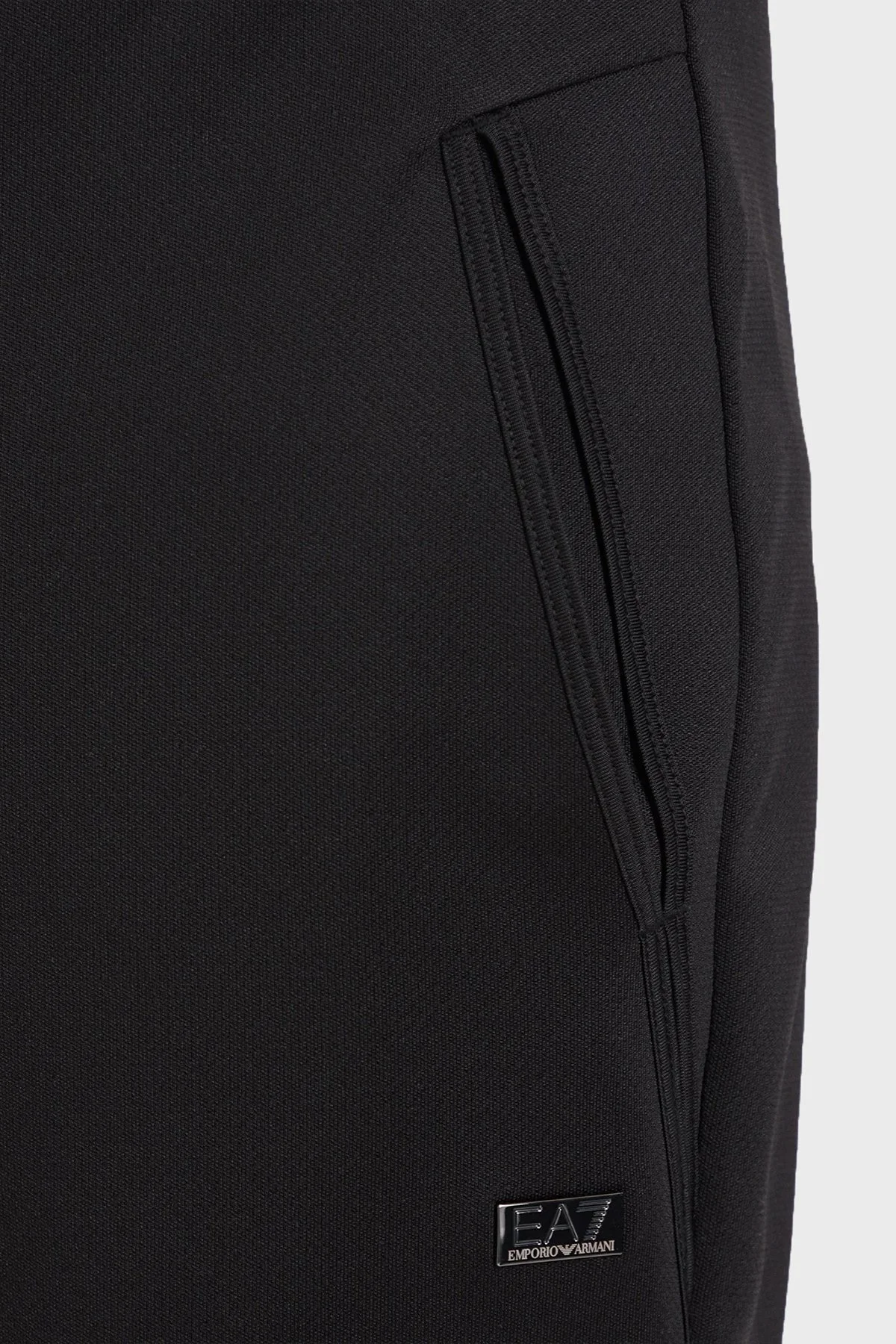 EA7 Slim Fit Lastikli Bel Düz Paça Erkek Pantolon 7M002100 AF27716 UC001 Siyah - 5