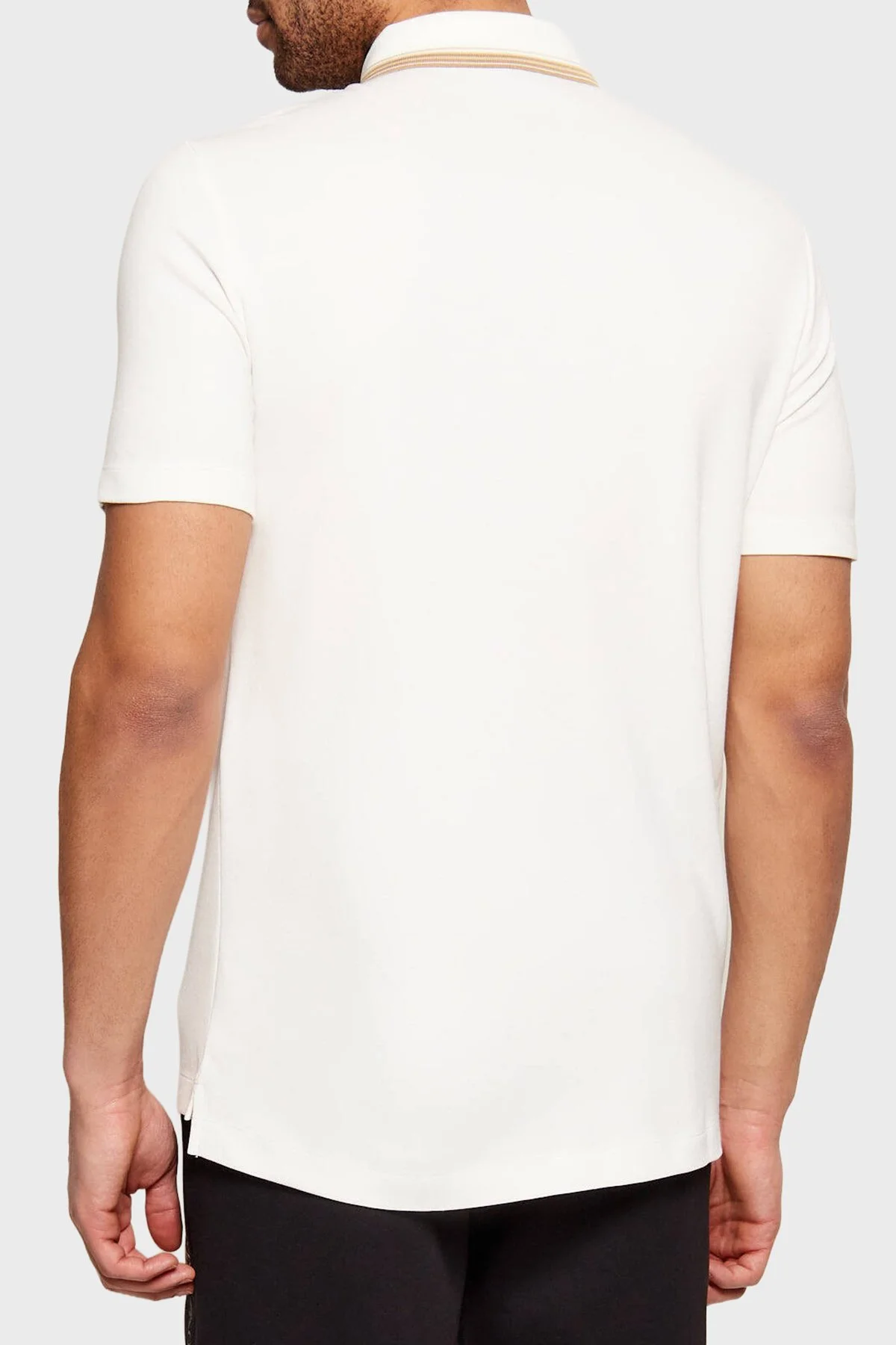 EA7 Slim Fit Logolu Fermuarlı Erkek Polo 7M001333 AF13739 U0004 BEYAZ - 3