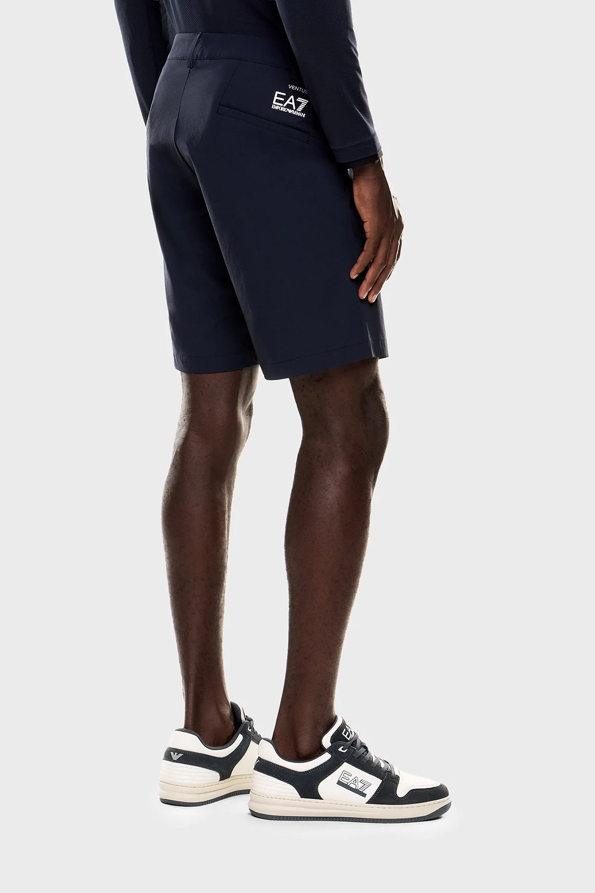 EA7 Slim Fit Logolu Normal Bel Erkek Şort 7M000194 AF14589 UB102 LACİVERT - 3