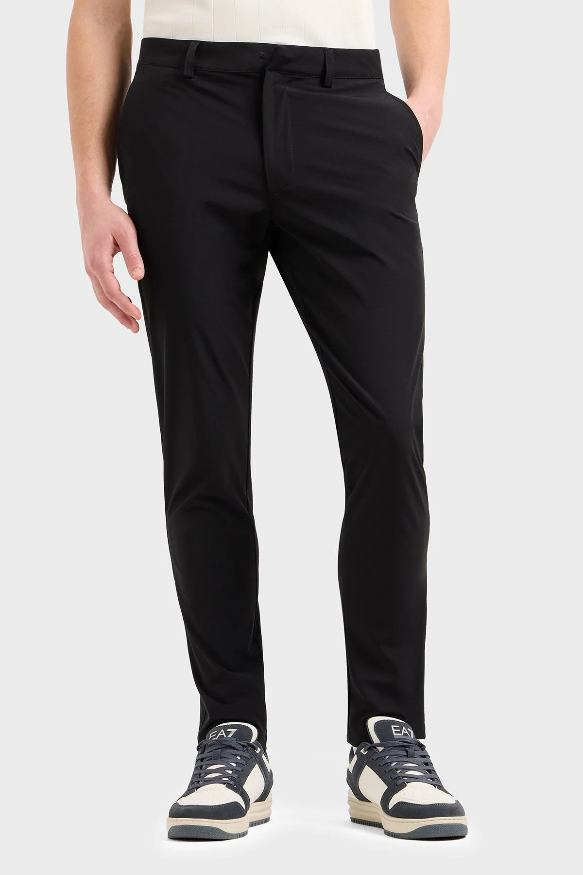 EA7 Slim Fit Normal Bel Dar Paça Erkek Pantolon 7M000509 AF14589 UC001 SİYAH - 1