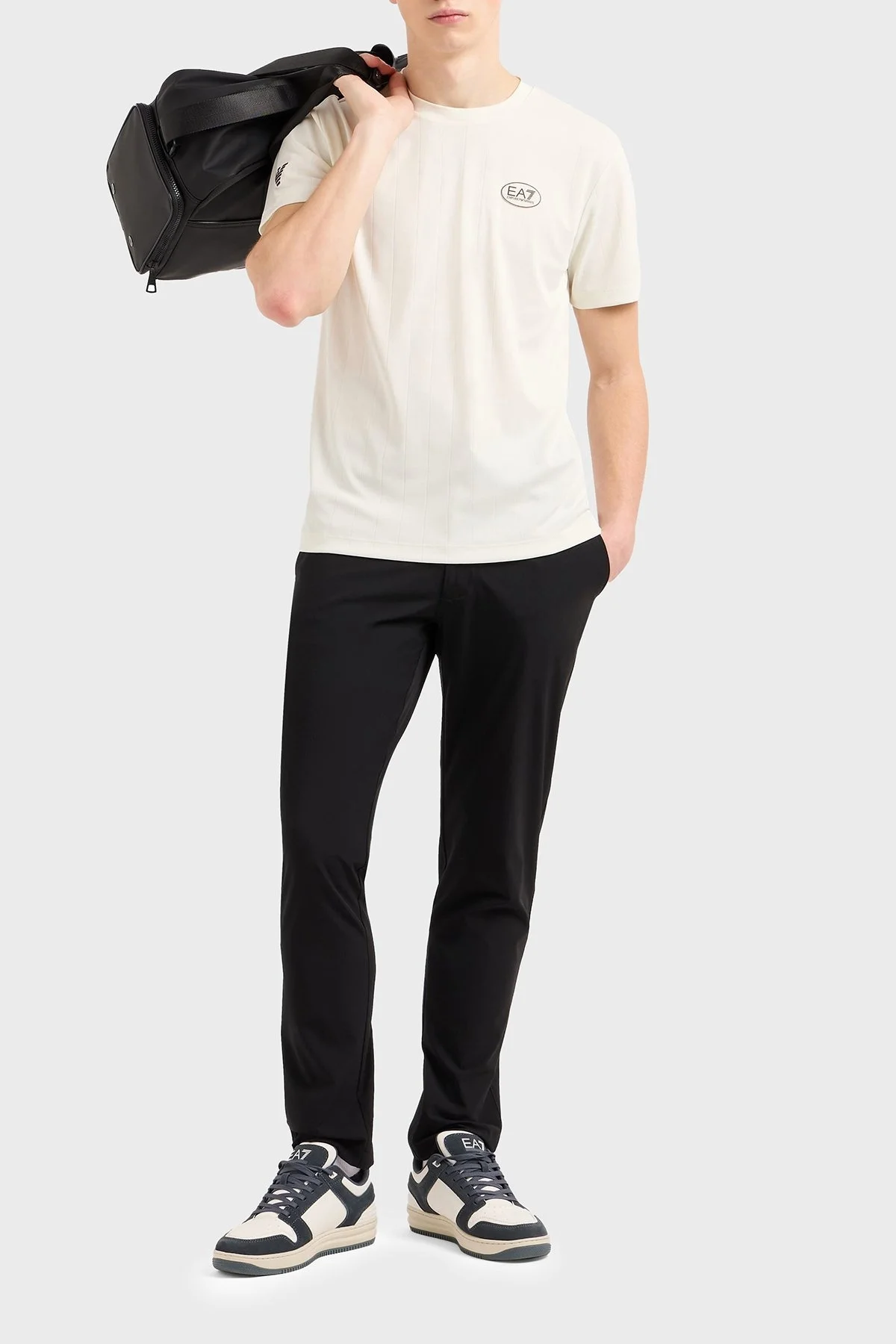 EA7 Slim Fit Normal Bel Dar Paça Erkek Pantolon 7M000509 AF14589 UC001 SİYAH - 7