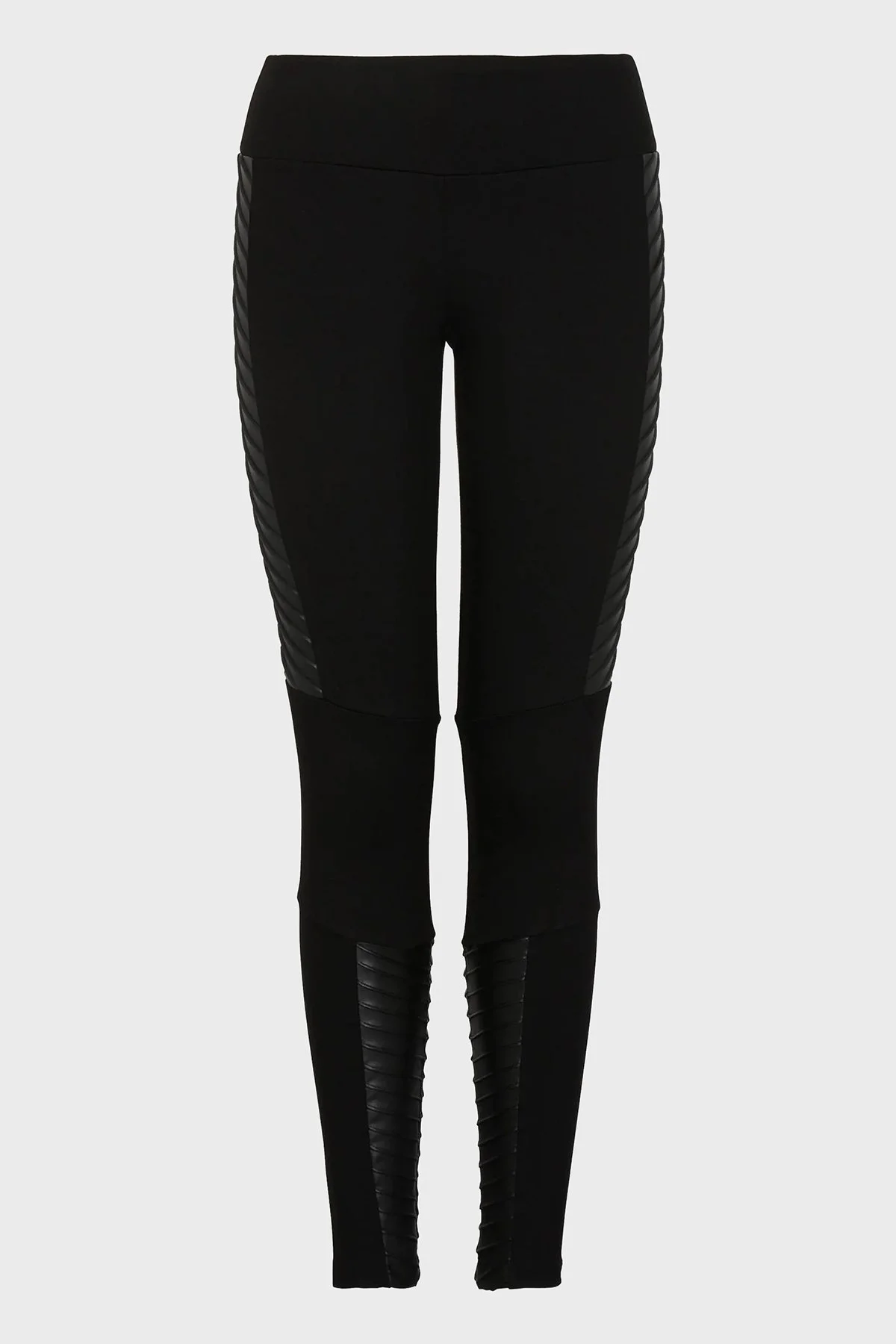 EA7 Slim Fit Viskon Karışımlı Kışlık Bayan Tayt 6RTP73 TJRLZ 1200 SİYAH - 4