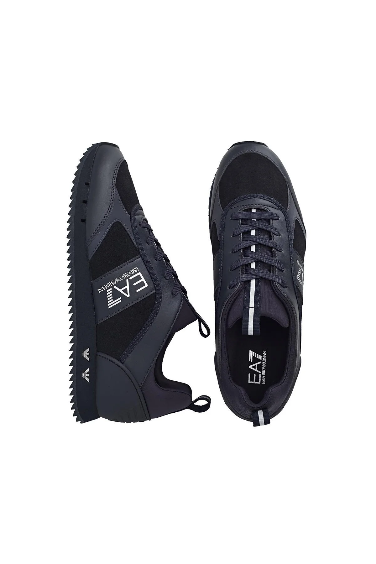 EA7 Sneaker Erkek Ayakkabı X8X027 XK173 P962 SİYAH-LACİVERT - 5