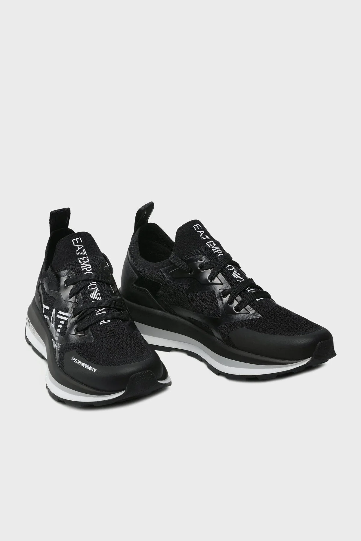 EA7 Sneaker Unisex Ayakkabı X8X113 XK269 A120 SİYAH - 2