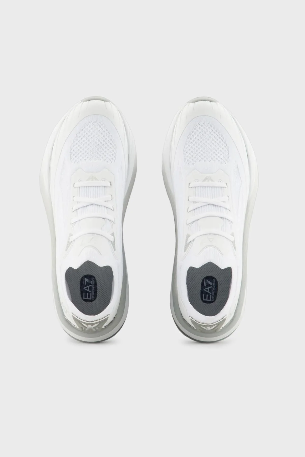 EA7 Sneaker Unisex Ayakkabı X8X176 XK377 M696 BEYAZ-GÜMÜŞ - 3