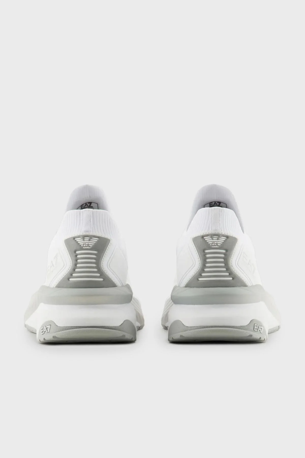 EA7 Sneaker Unisex Ayakkabı X8X176 XK377 M696 BEYAZ-GÜMÜŞ - 4